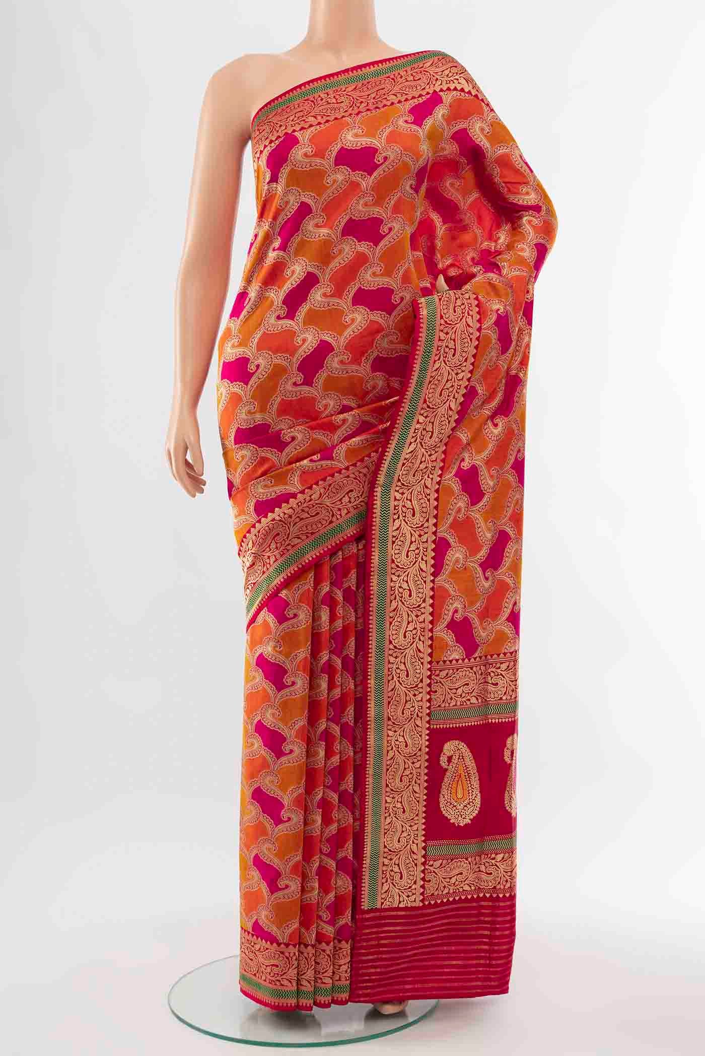 Multi Color Banarasi Silk Saree