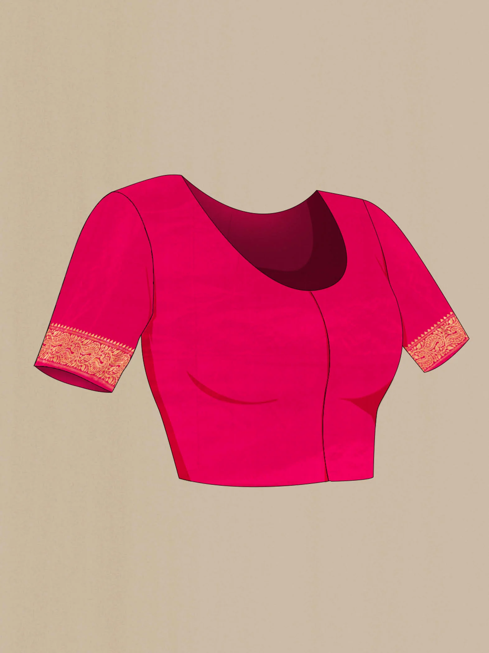 Multi Color Banarasi Silk Saree - Image 4
