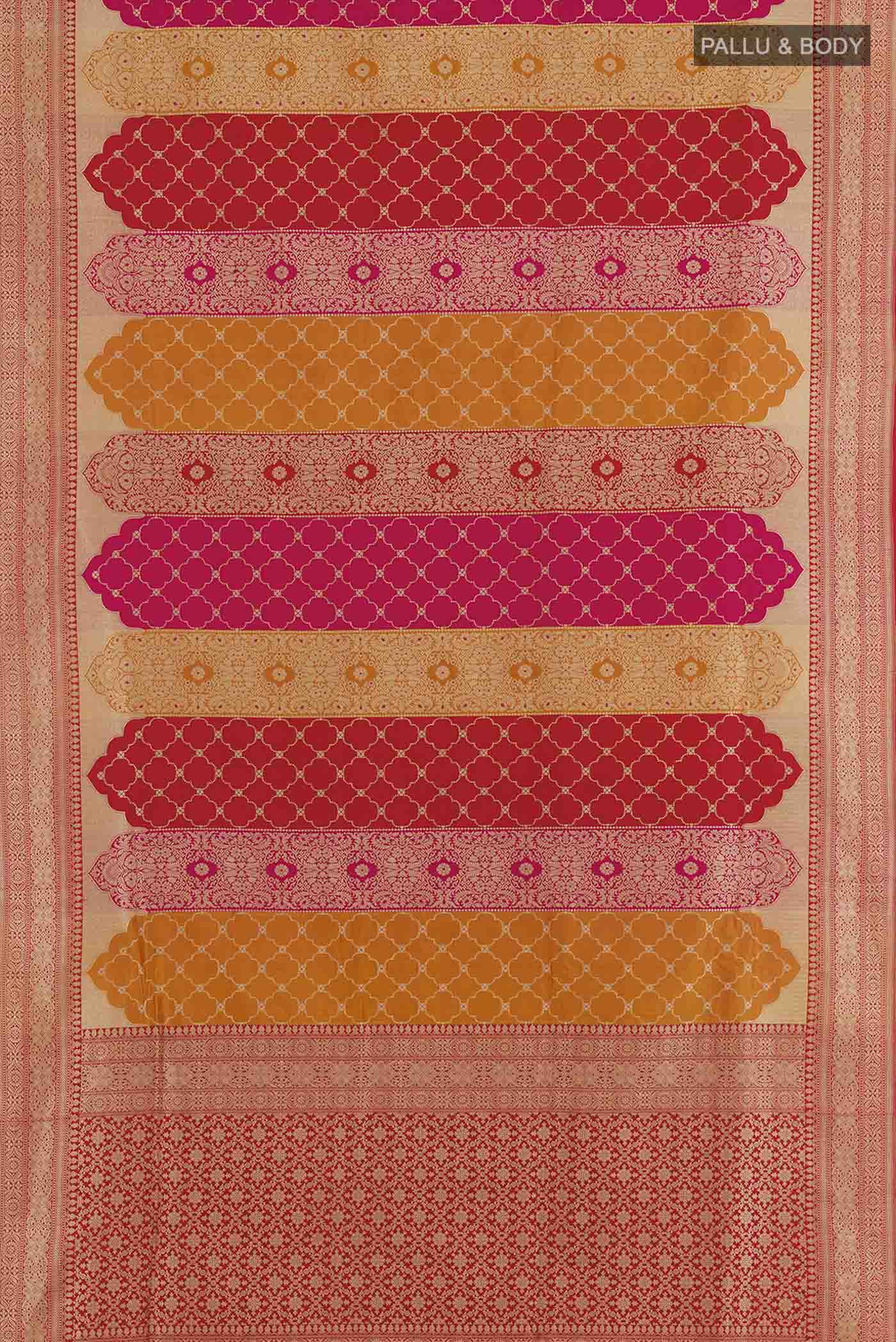 Multi Color Banarasi Silk Saree - Image 5