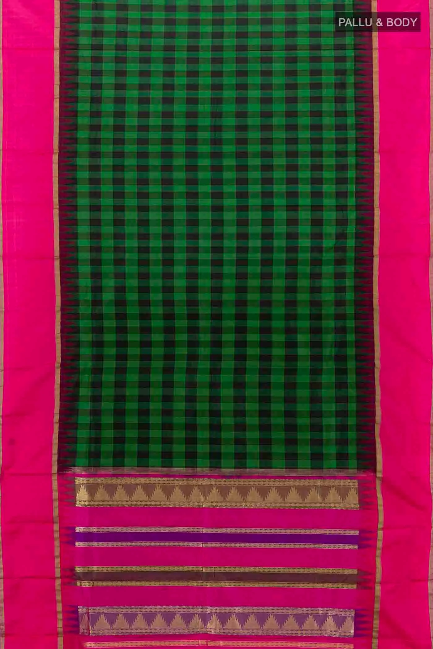 Multi Color Bangalore Silk - kadyal Saree - Image 5