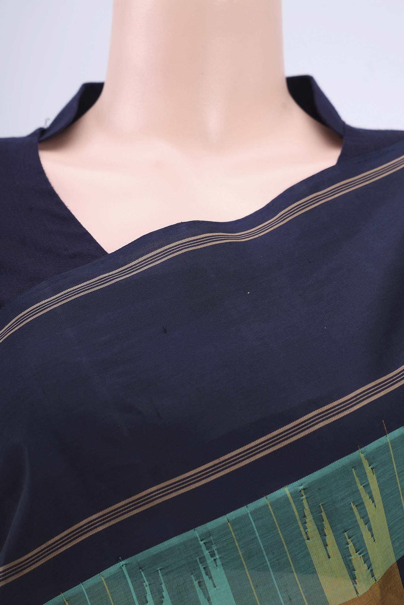 Multi Color Kanchi Cotton Saree - Image 2