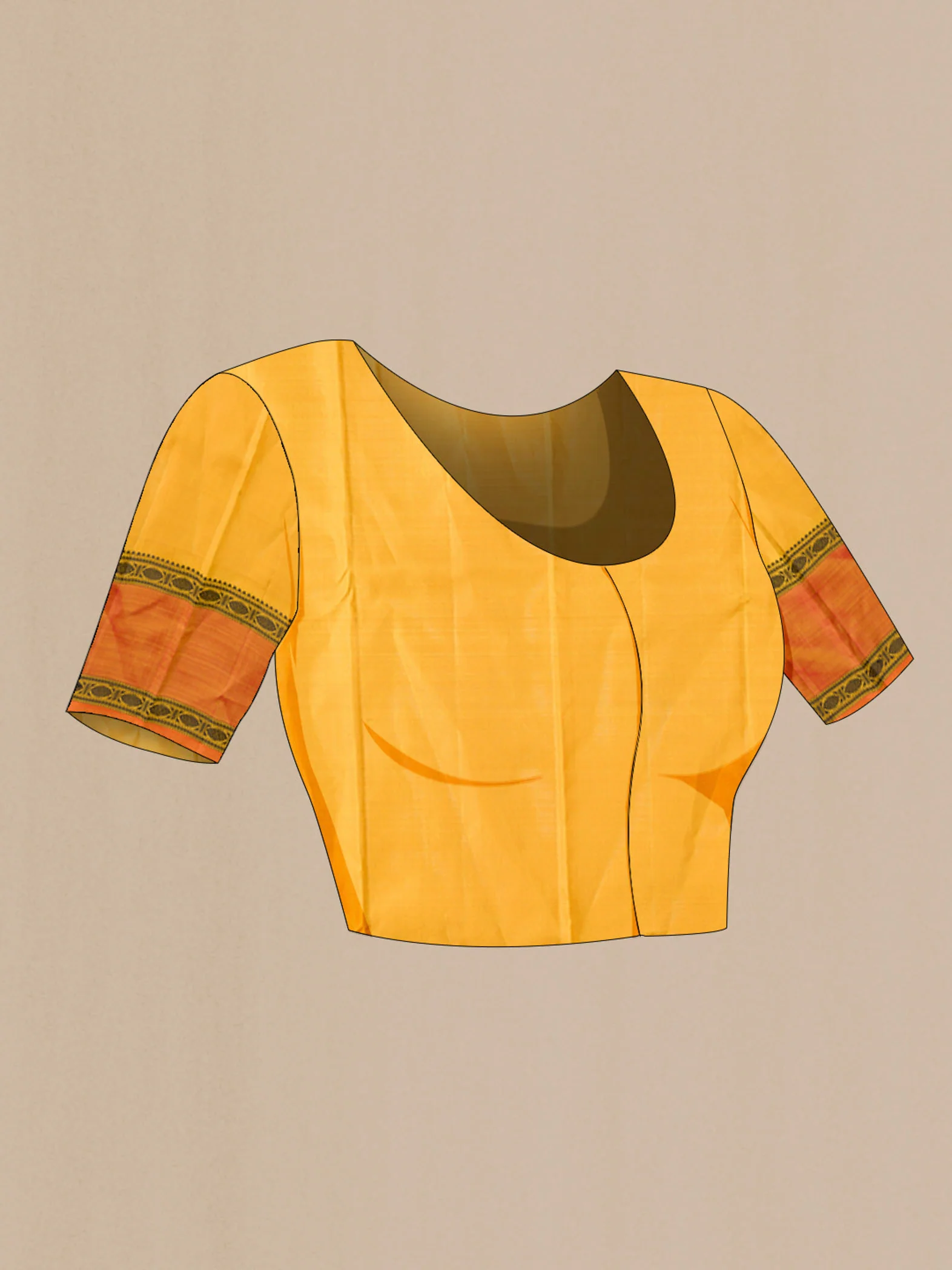 Multi Color Kanjivaram Silk Saree - Image 5