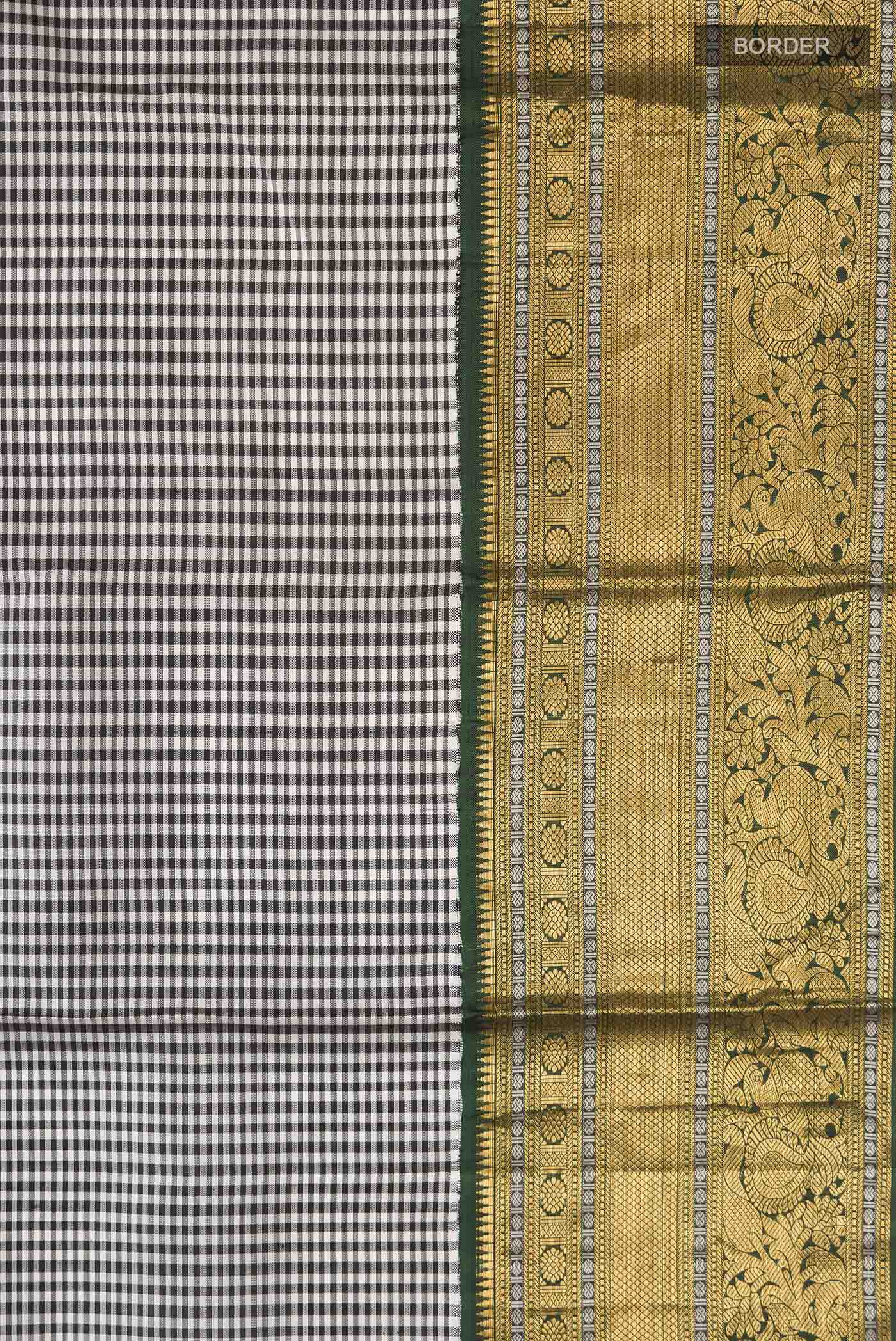 Multi Color Kanjivaram Silk Saree - Image 3
