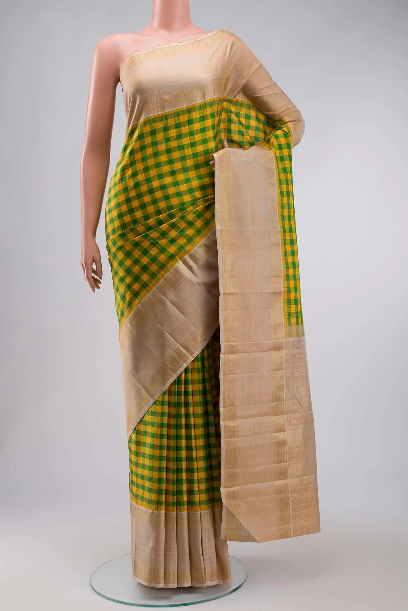 Multi Color Kanjivaram Silk Saree