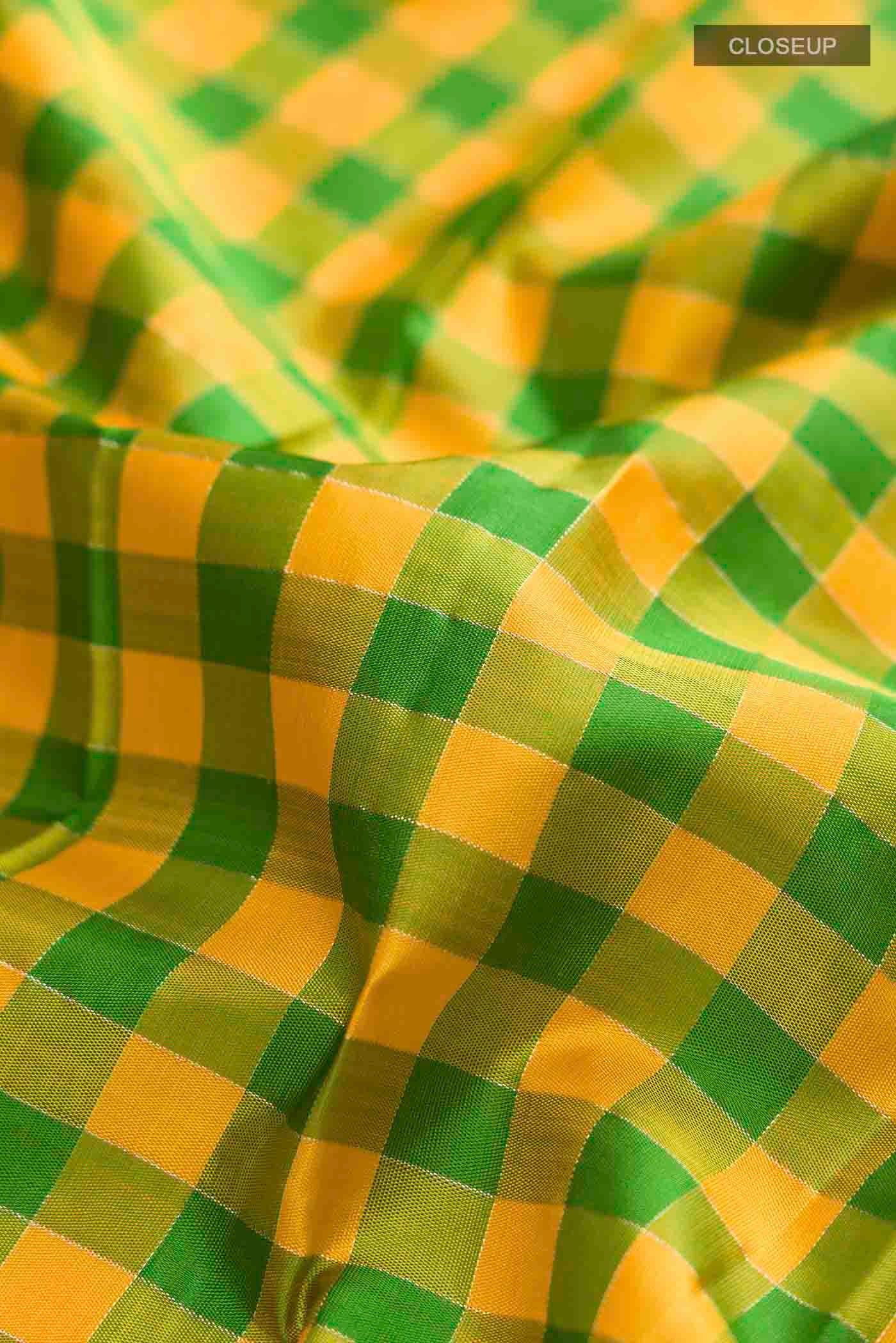 Multi Color Kanjivaram Silk Saree - Image 2
