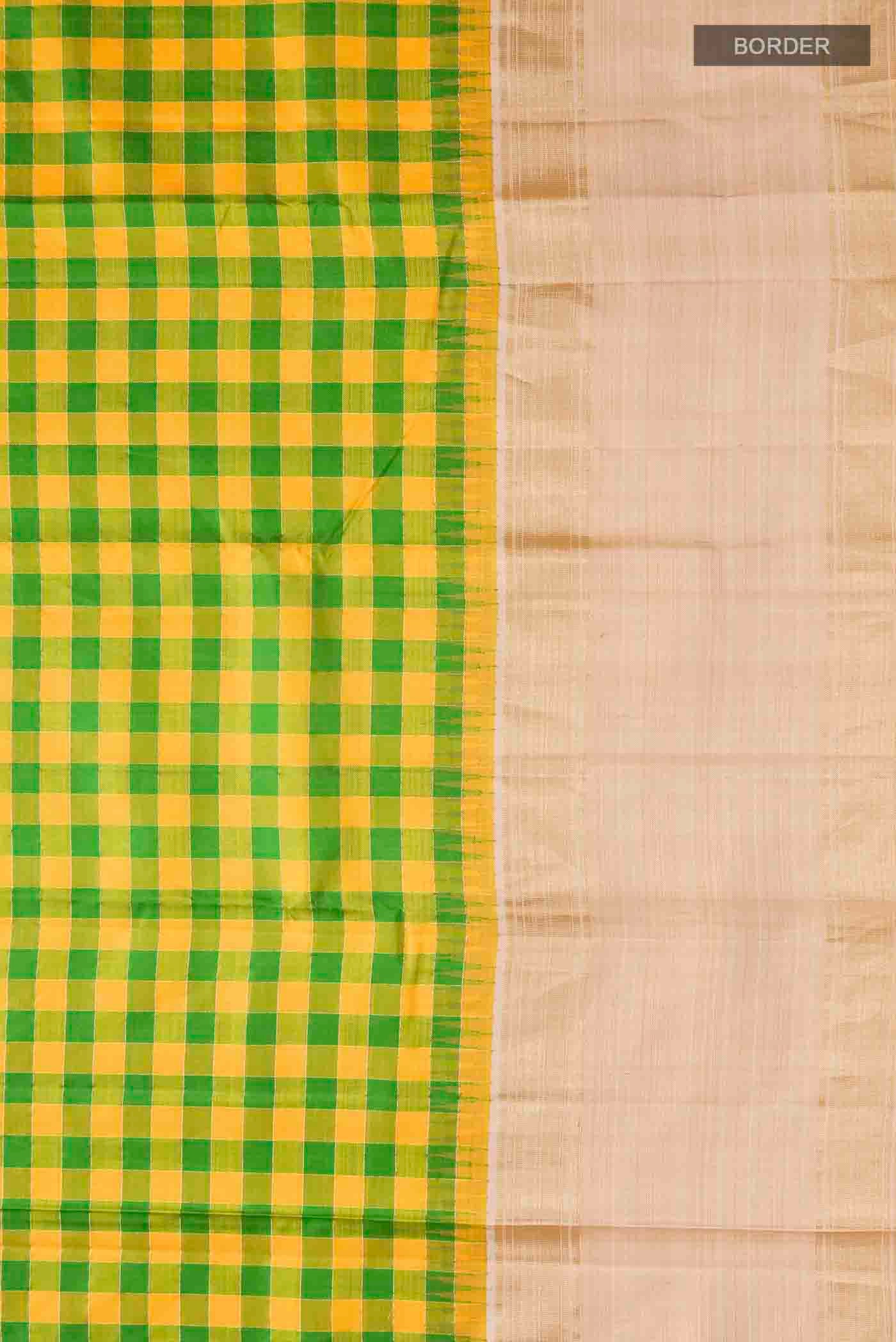 Multi Color Kanjivaram Silk Saree - Image 3