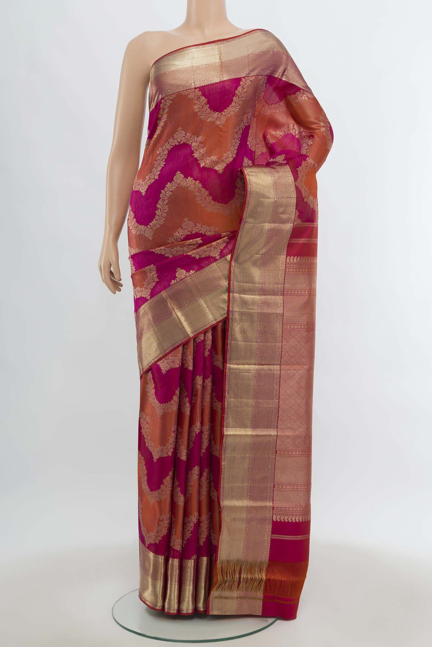 Multi Color Kanjivaram Silk Saree