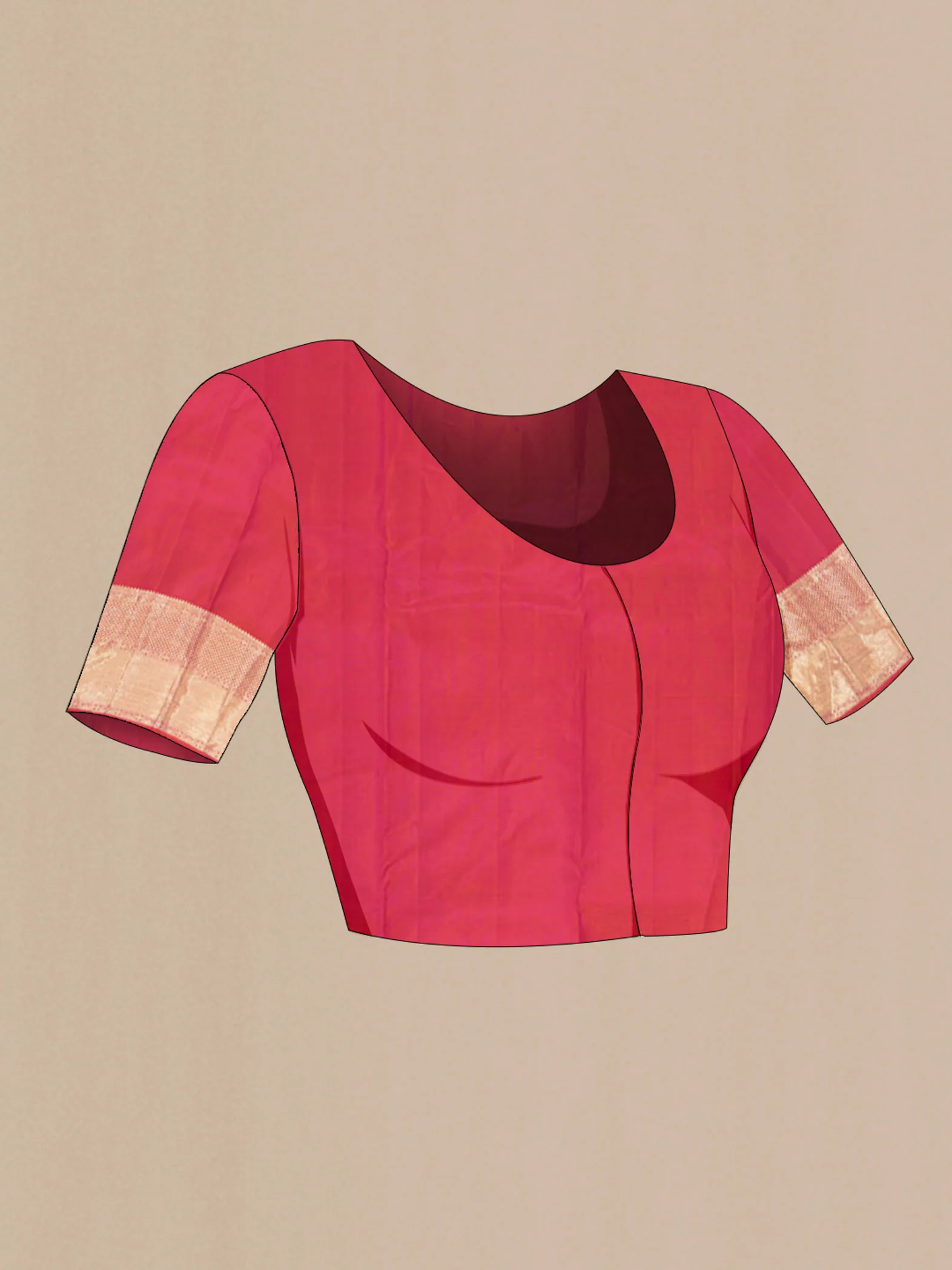 Multi Color Kanjivaram Silk Saree - Image 4