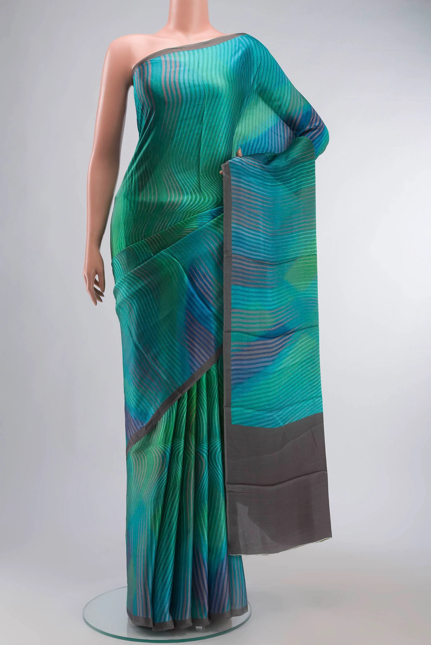 Multi Color Satin Silk Saree