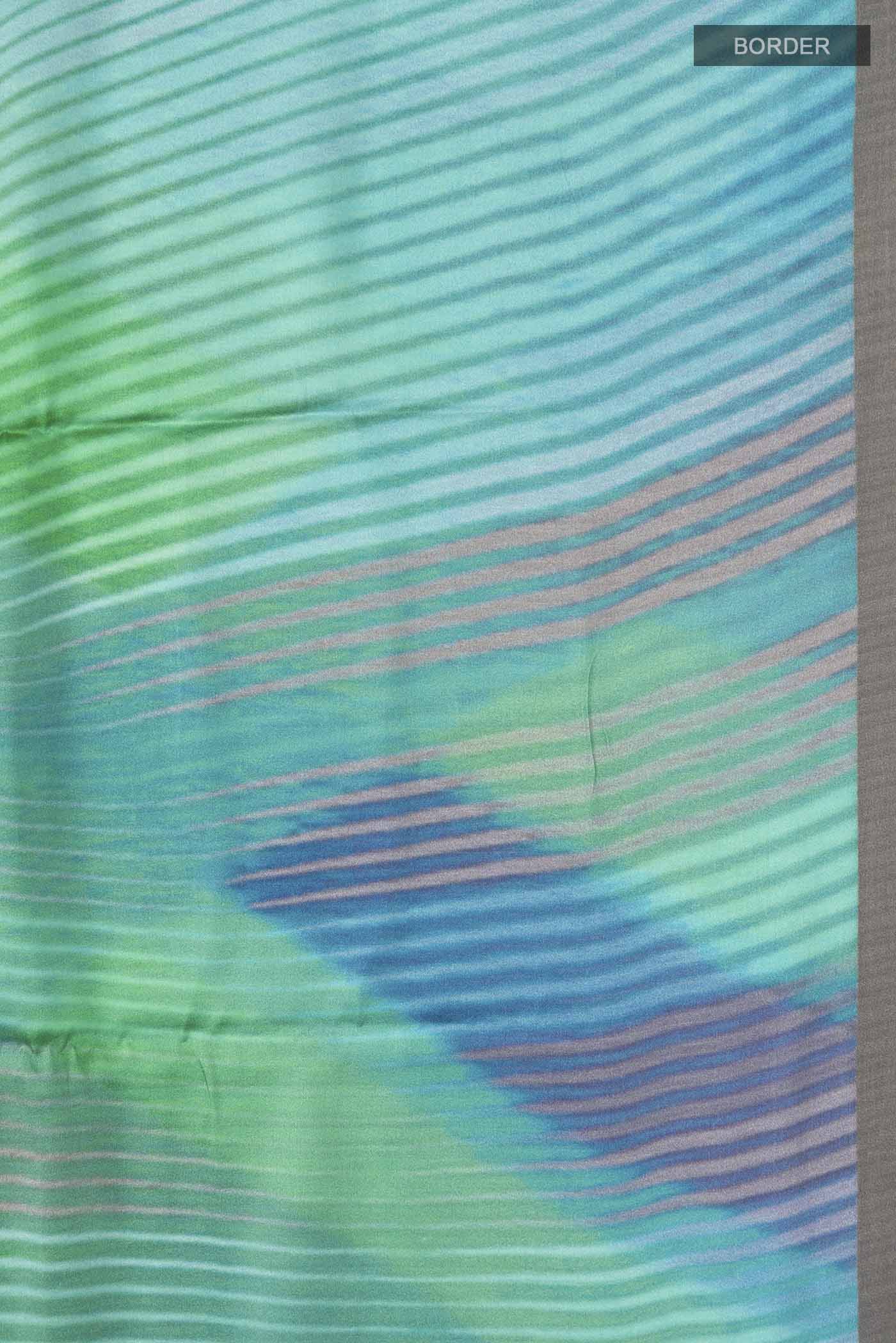 Multi Color Satin Silk Saree - Image 3