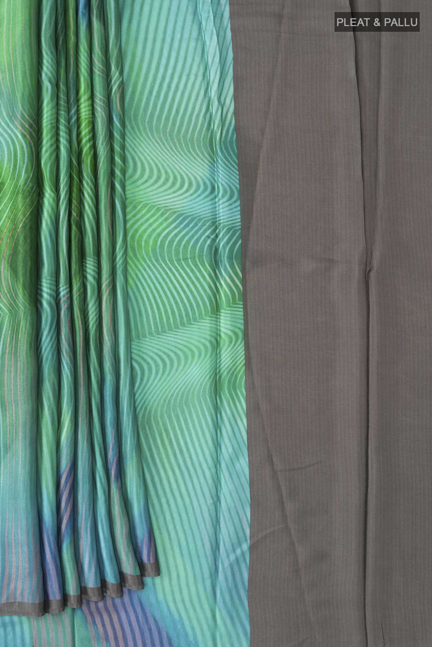 Multi Color Satin Silk Saree - Image 4