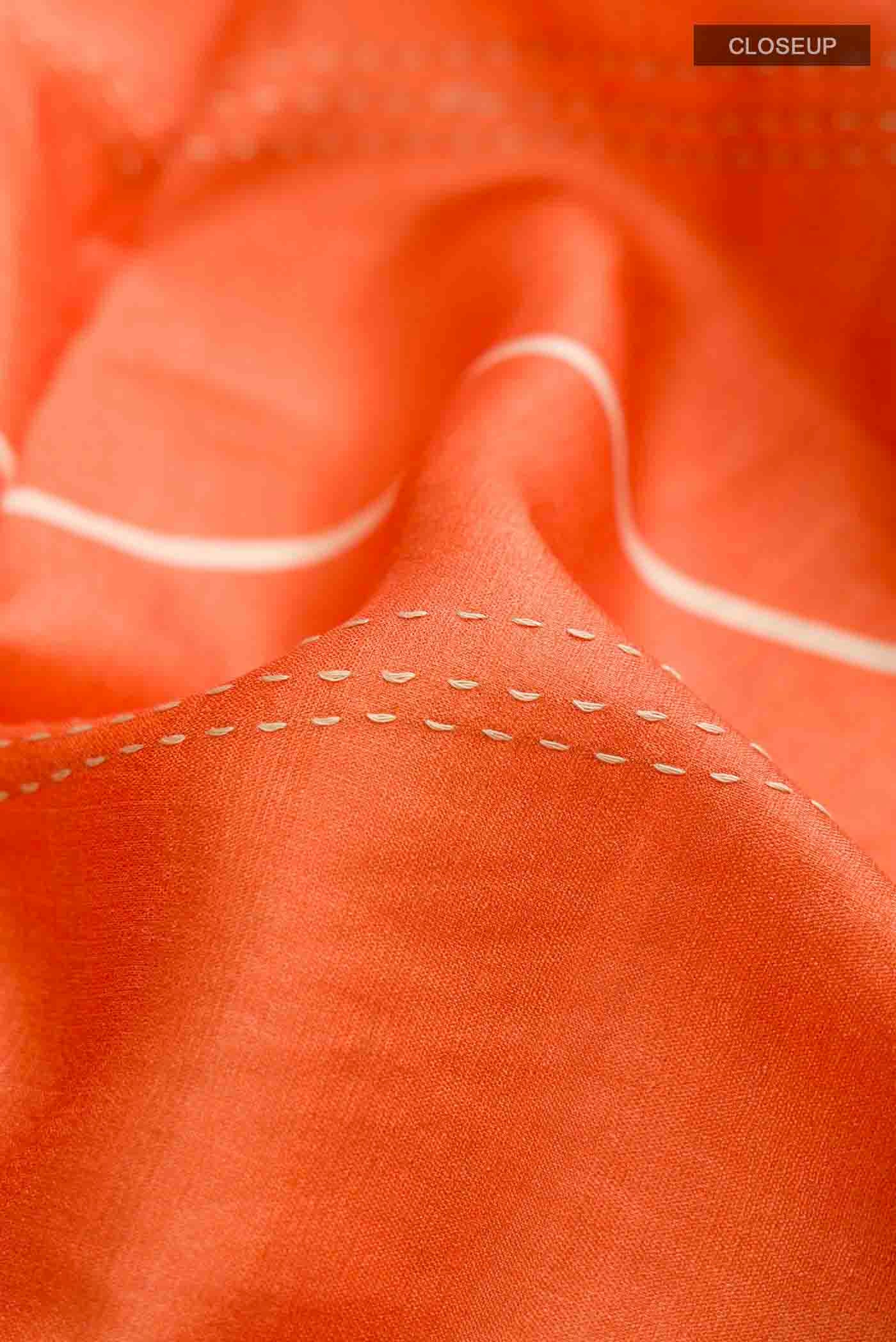 Multi Color Tussar Silk Saree - Image 2