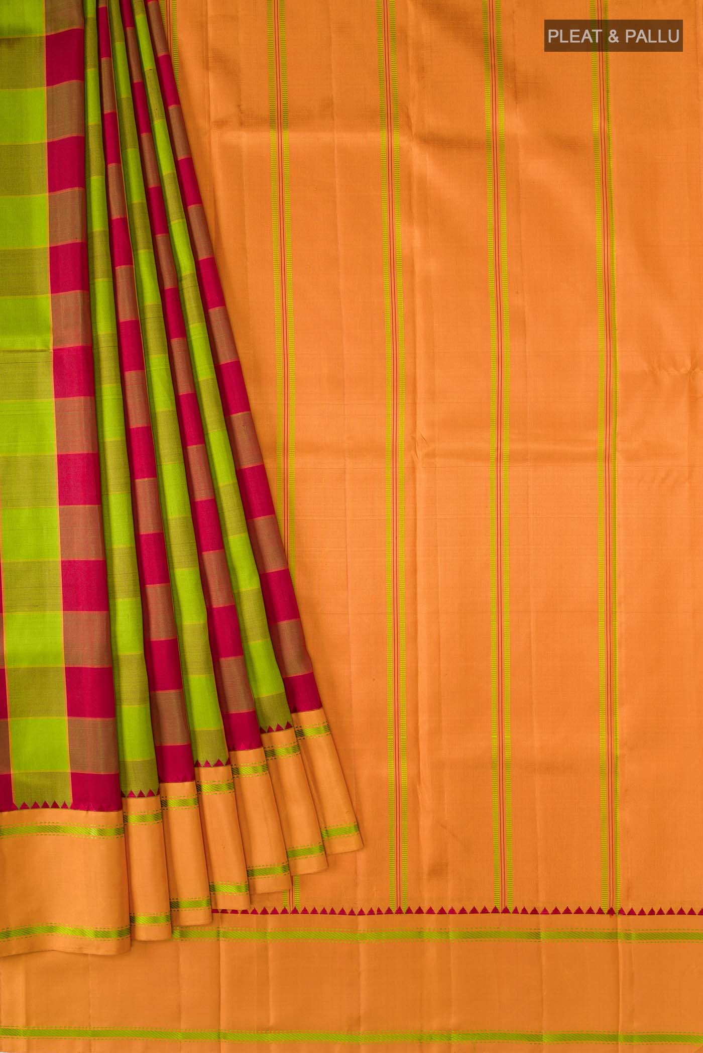 Multi Kanjivaram Silk Saree - Image 4