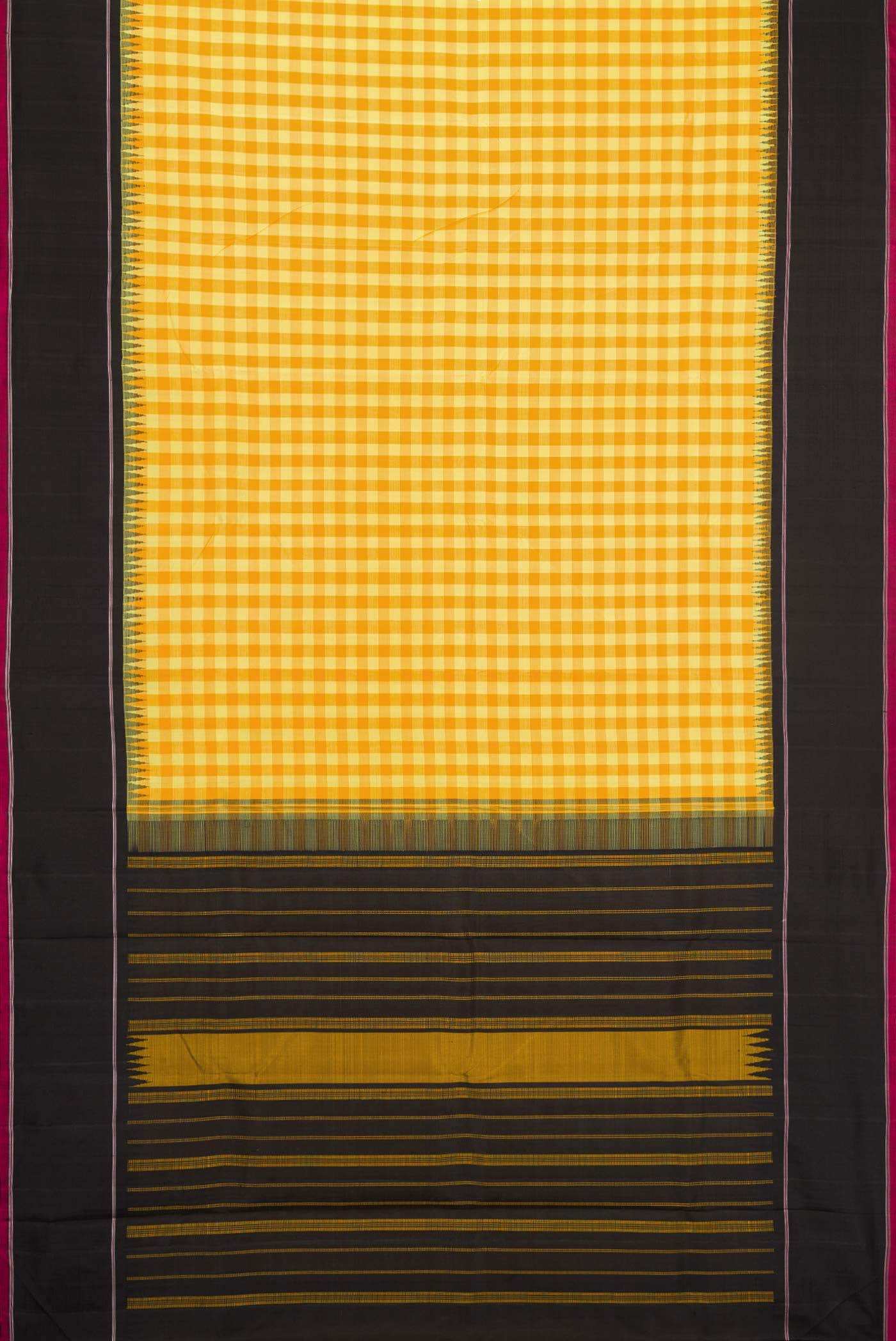 Multi Kanchipuram Silk Saree - Image 10