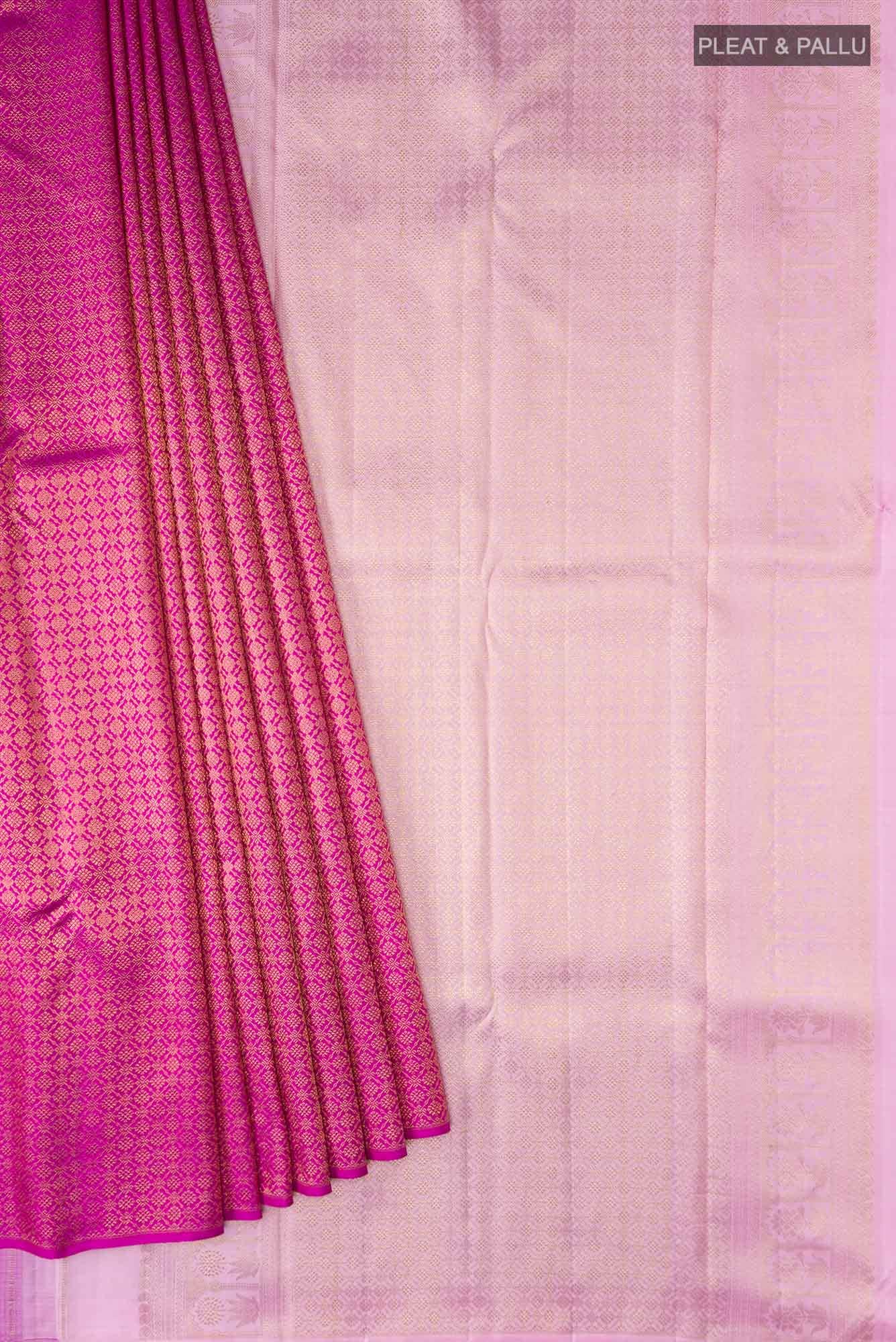 Multi Kanchipuram Silk Saree - Image 2