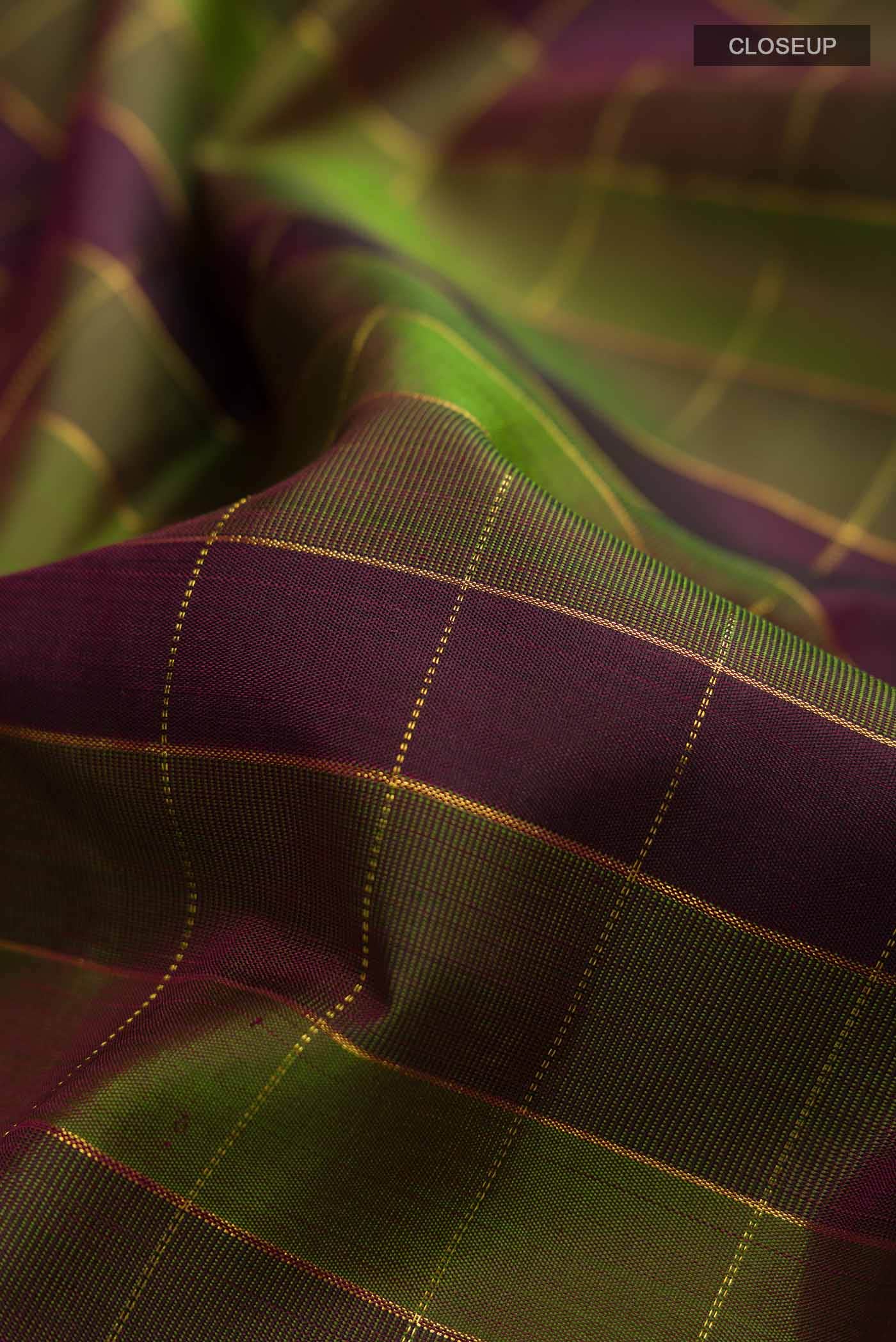 Multi Kanchipuram Silk Saree - Image 3