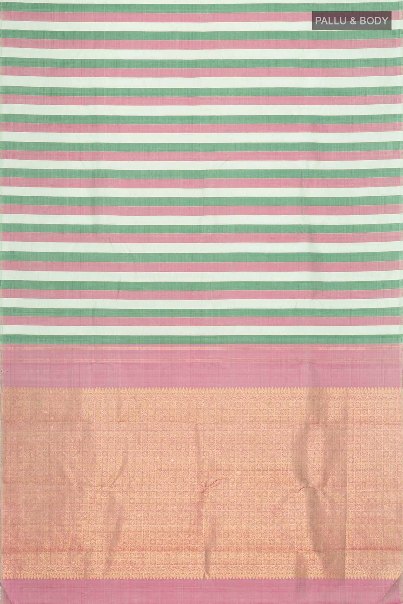 Multi Kanchipuram Silk Saree - Image 4