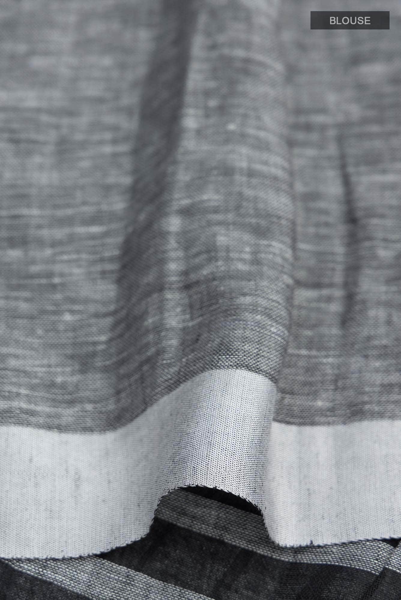 Multi Linen Saree - Image 4