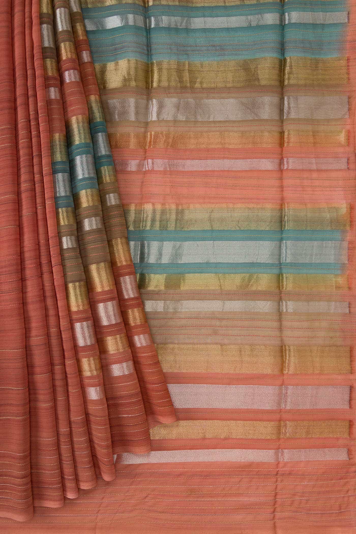Multi Mysore Georgette Saree - Image 2