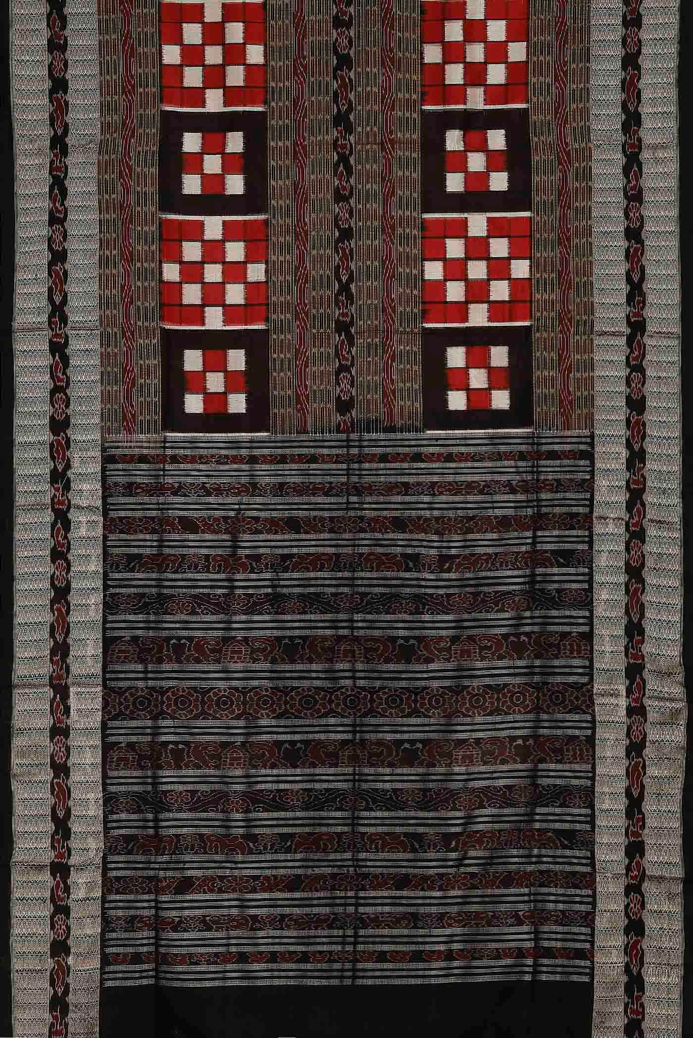 Multi Orissa Silk Saree - Image 4
