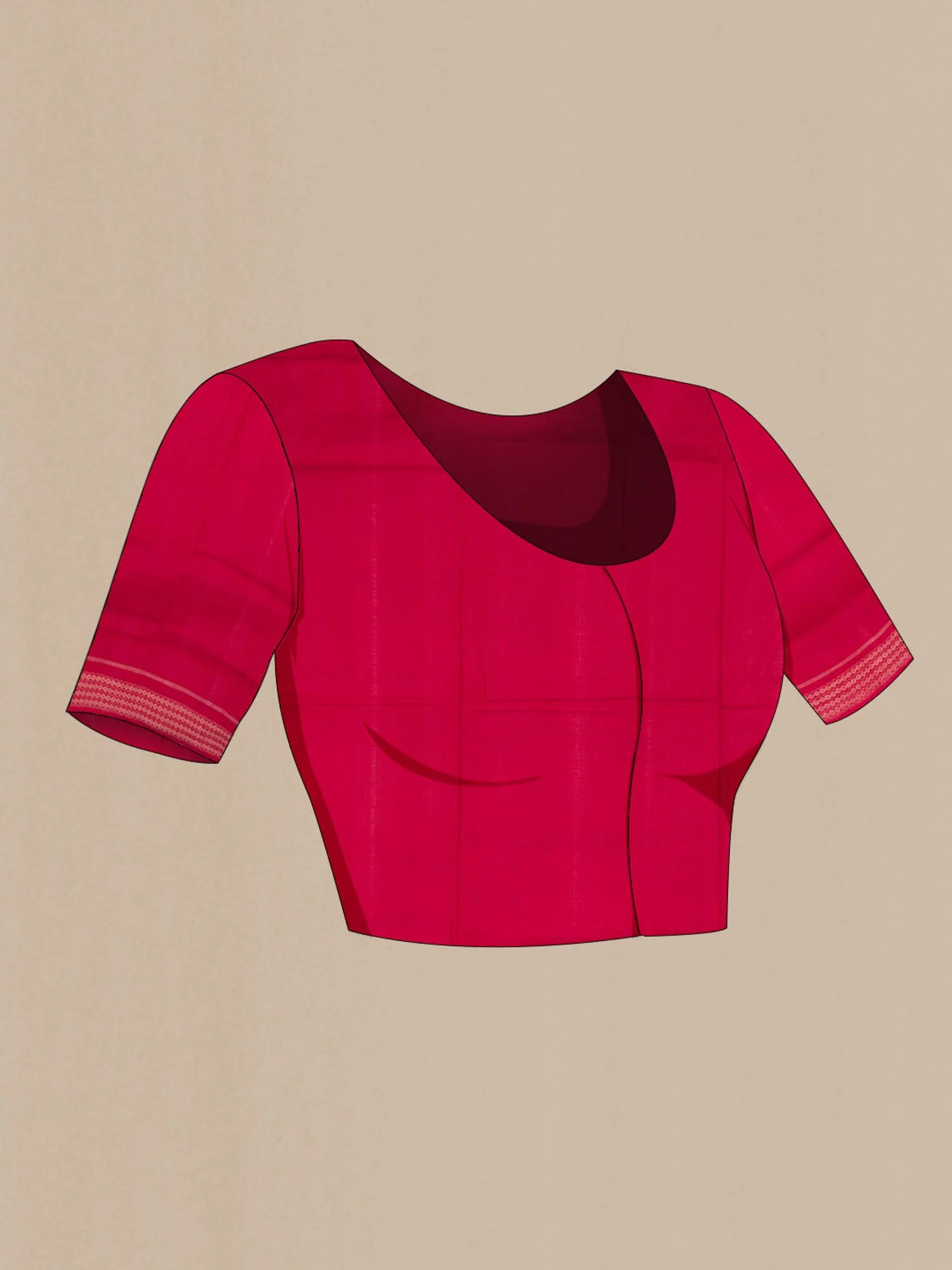 Multi Pochampally Cotton Saree - Image 5