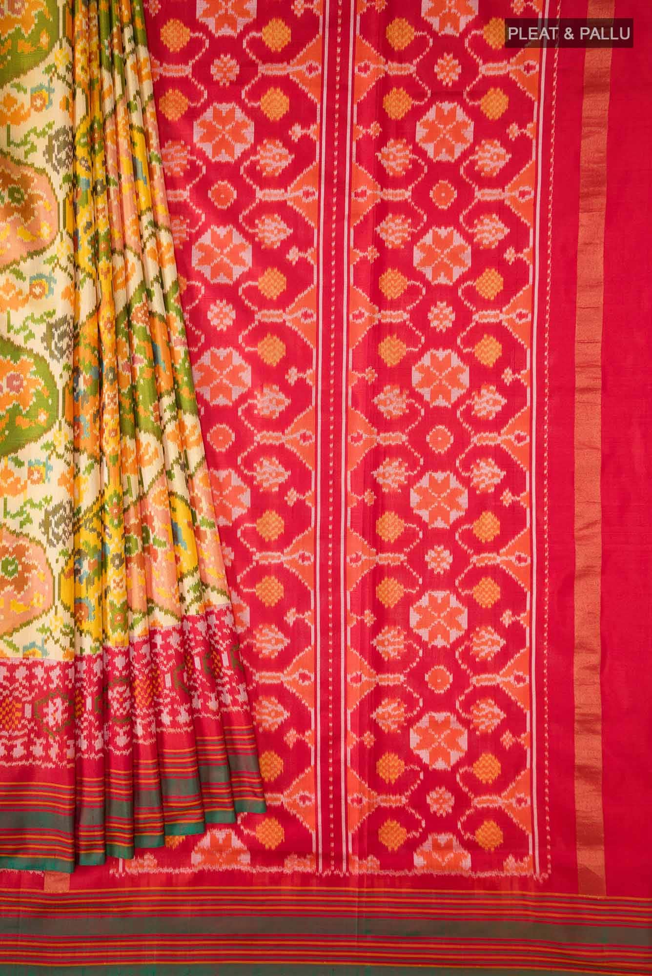 Multi Rajkot Patola Silk Saree - Image 2