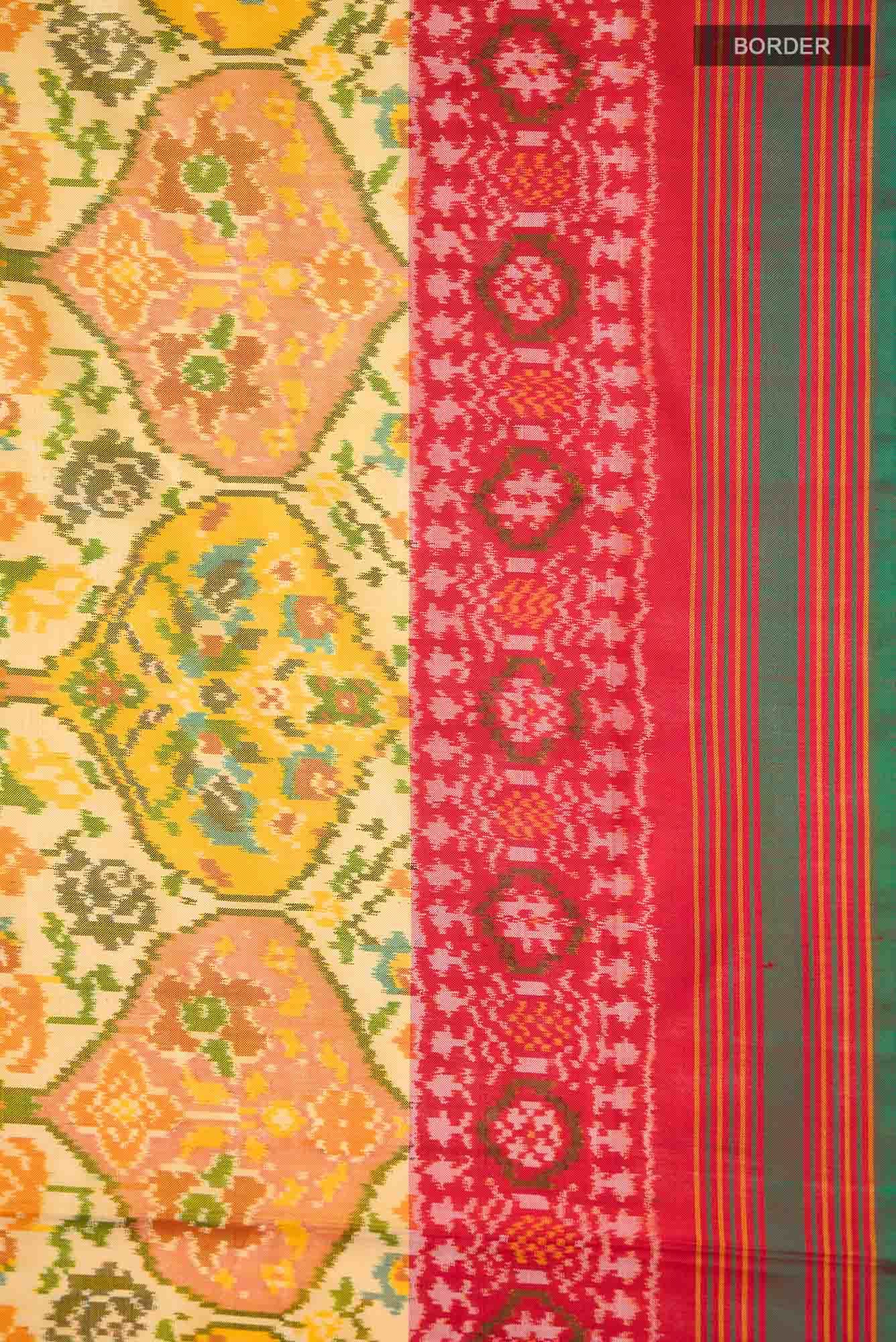 Multi Rajkot Patola Silk Saree - Image 6