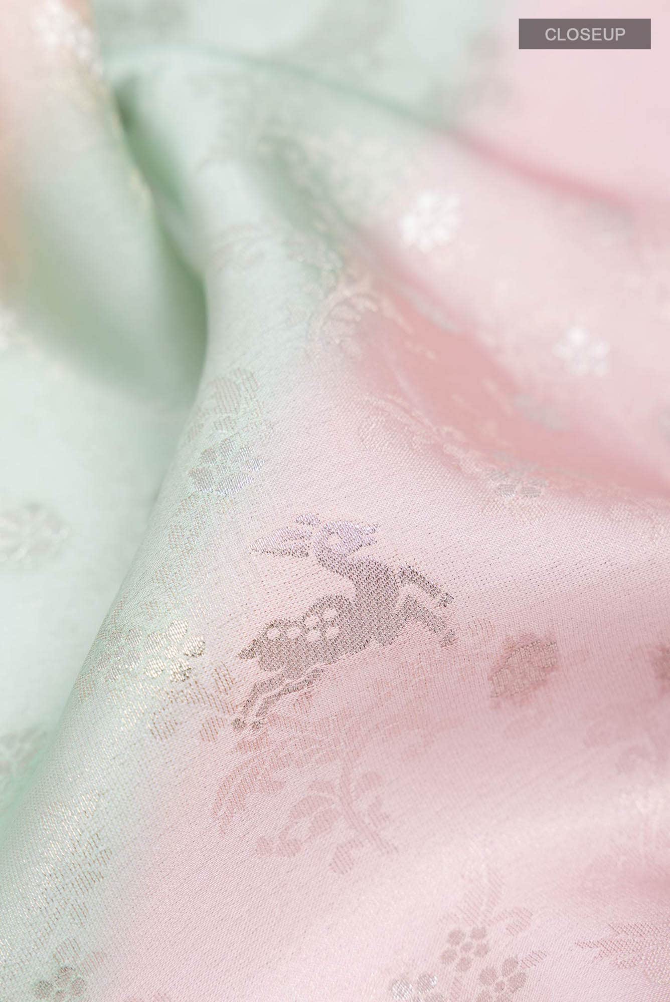 Multi Satin Silk Saree - Image 2