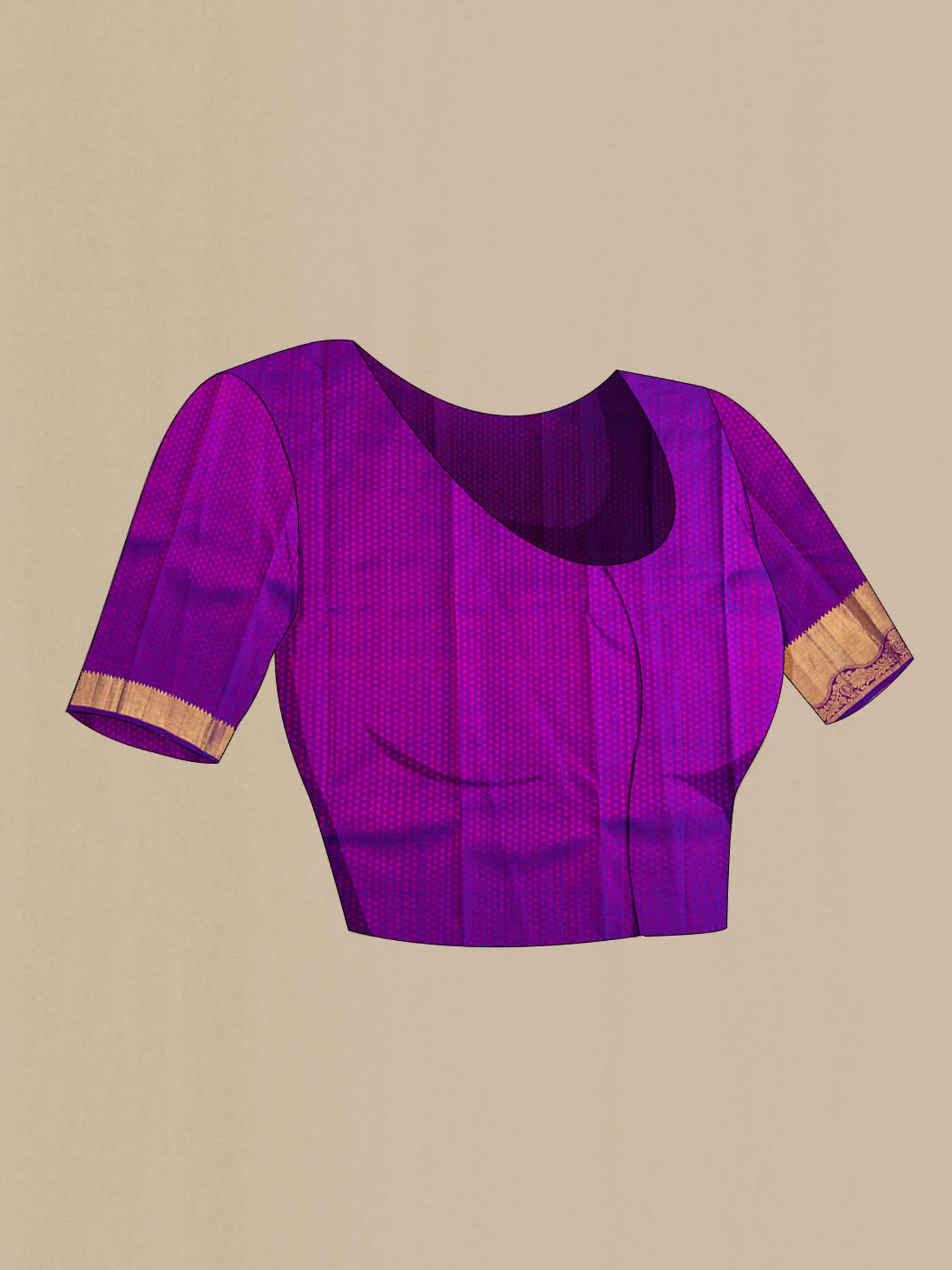 Multicolor Kanchipuram Silk Saree - Image 5