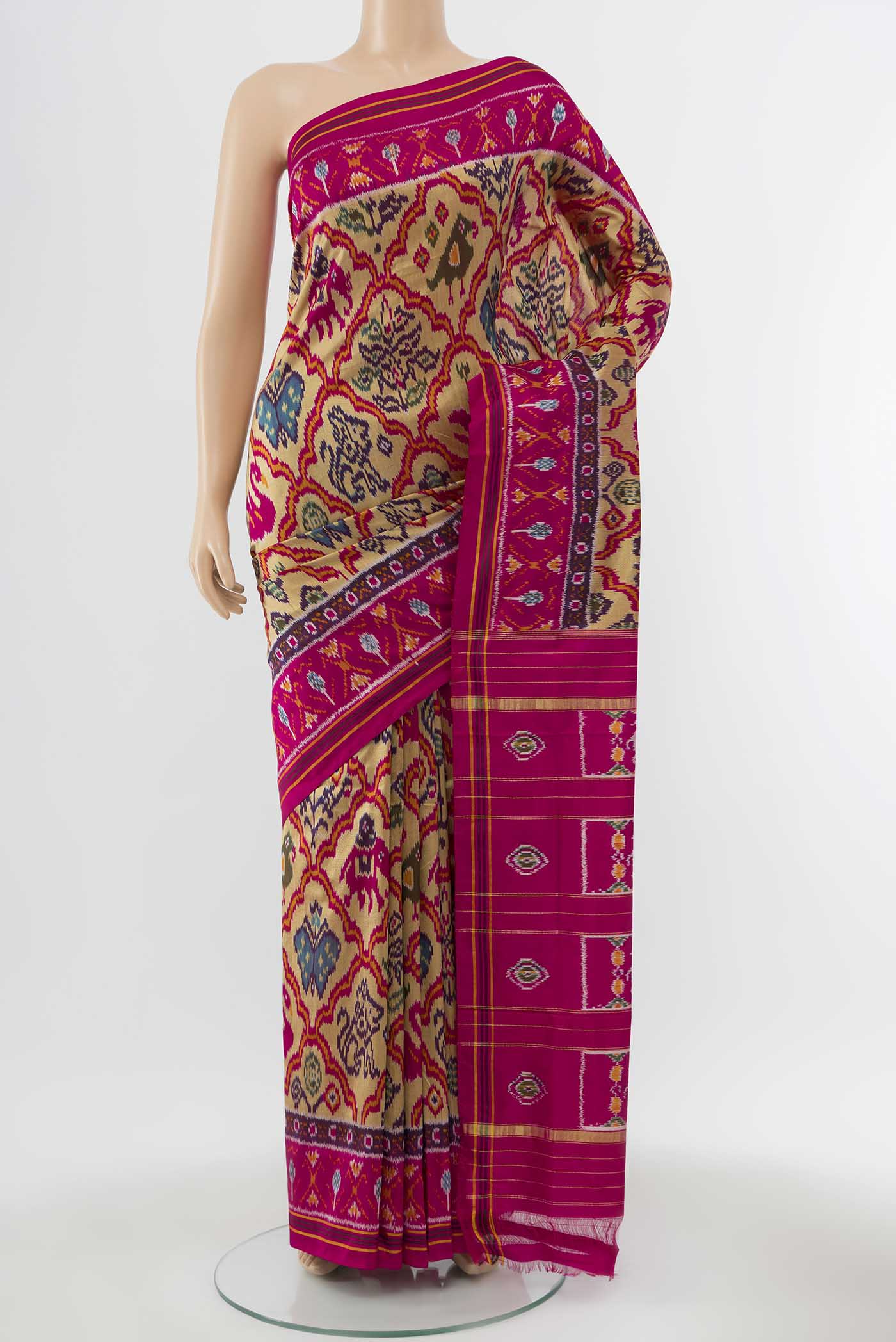 MULTY COLOUR Dual Tone Pochampally Silk Saree