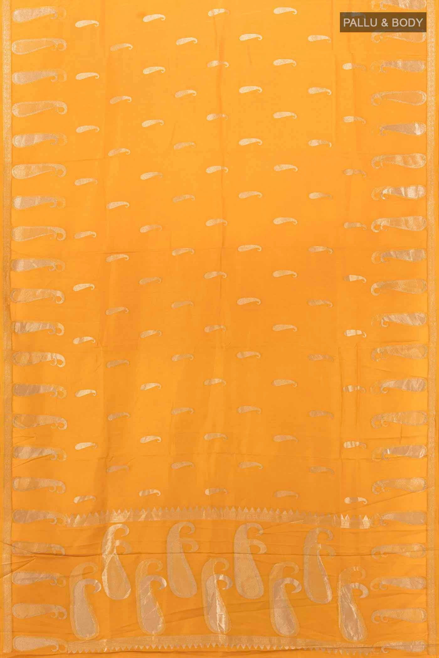 Mustard Art Silk Saree - Image 5
