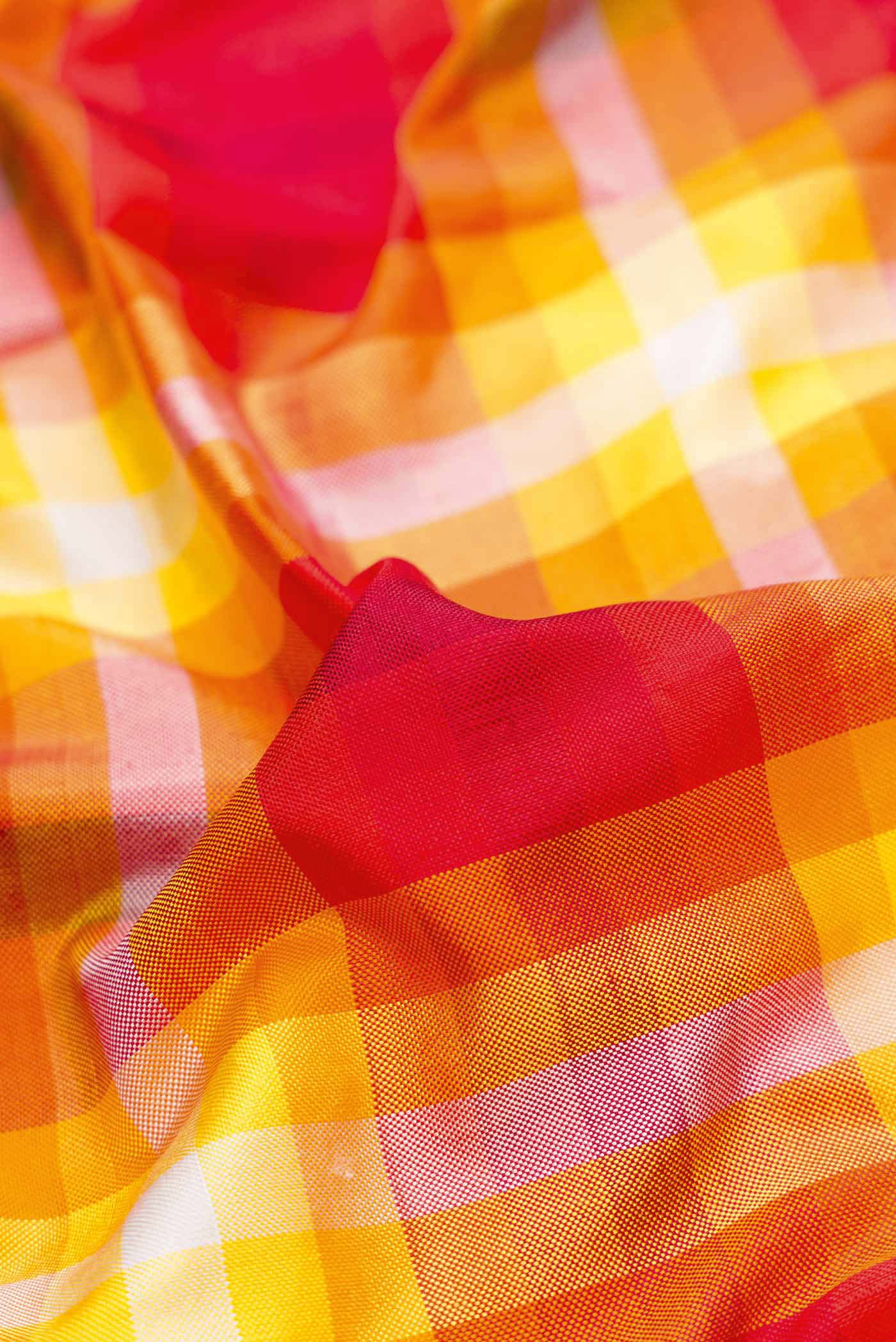Multi Color Pochampally Silk Saree - Image 2
