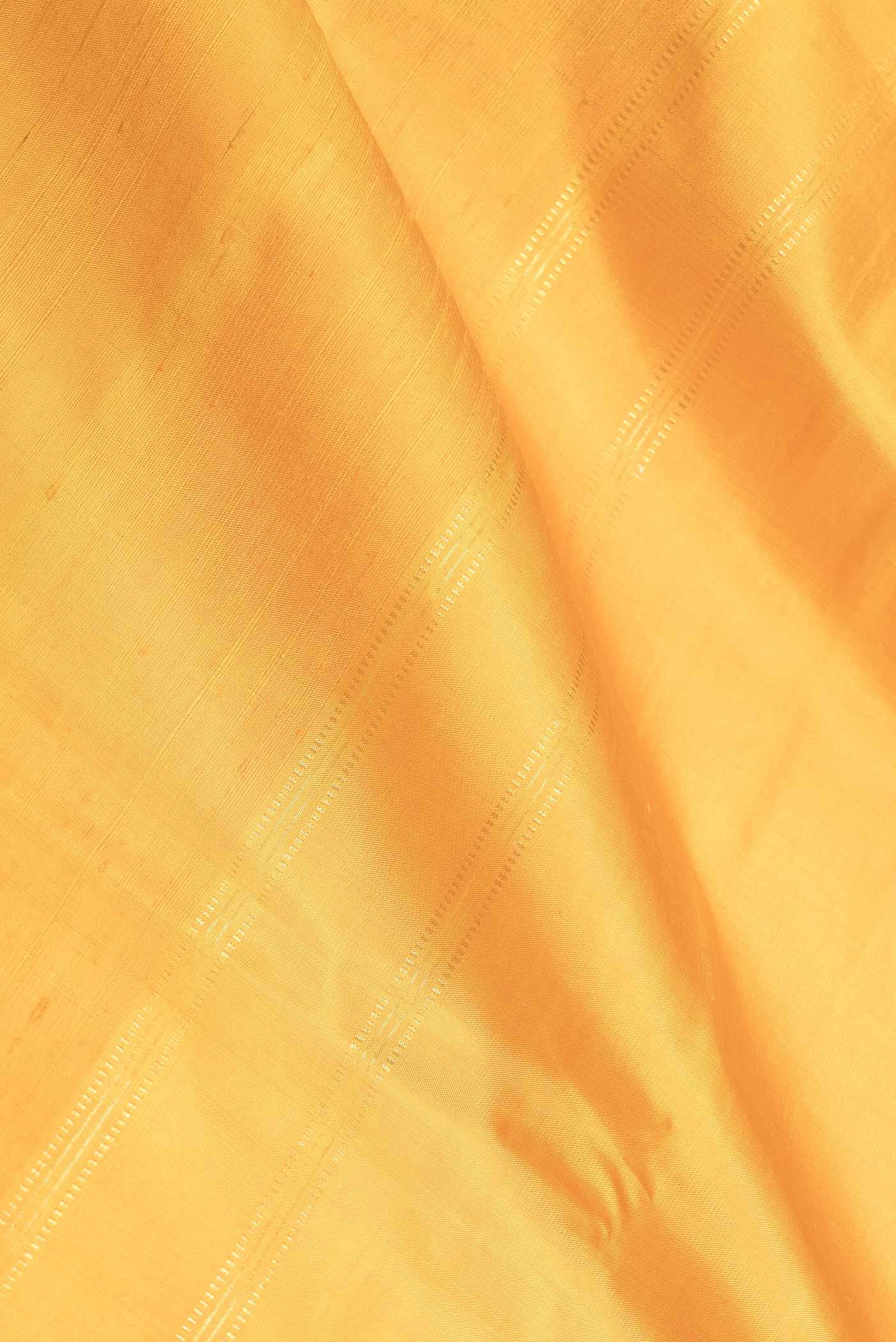 Mustard Dual Tone Kanjivaram Saree - Image 2