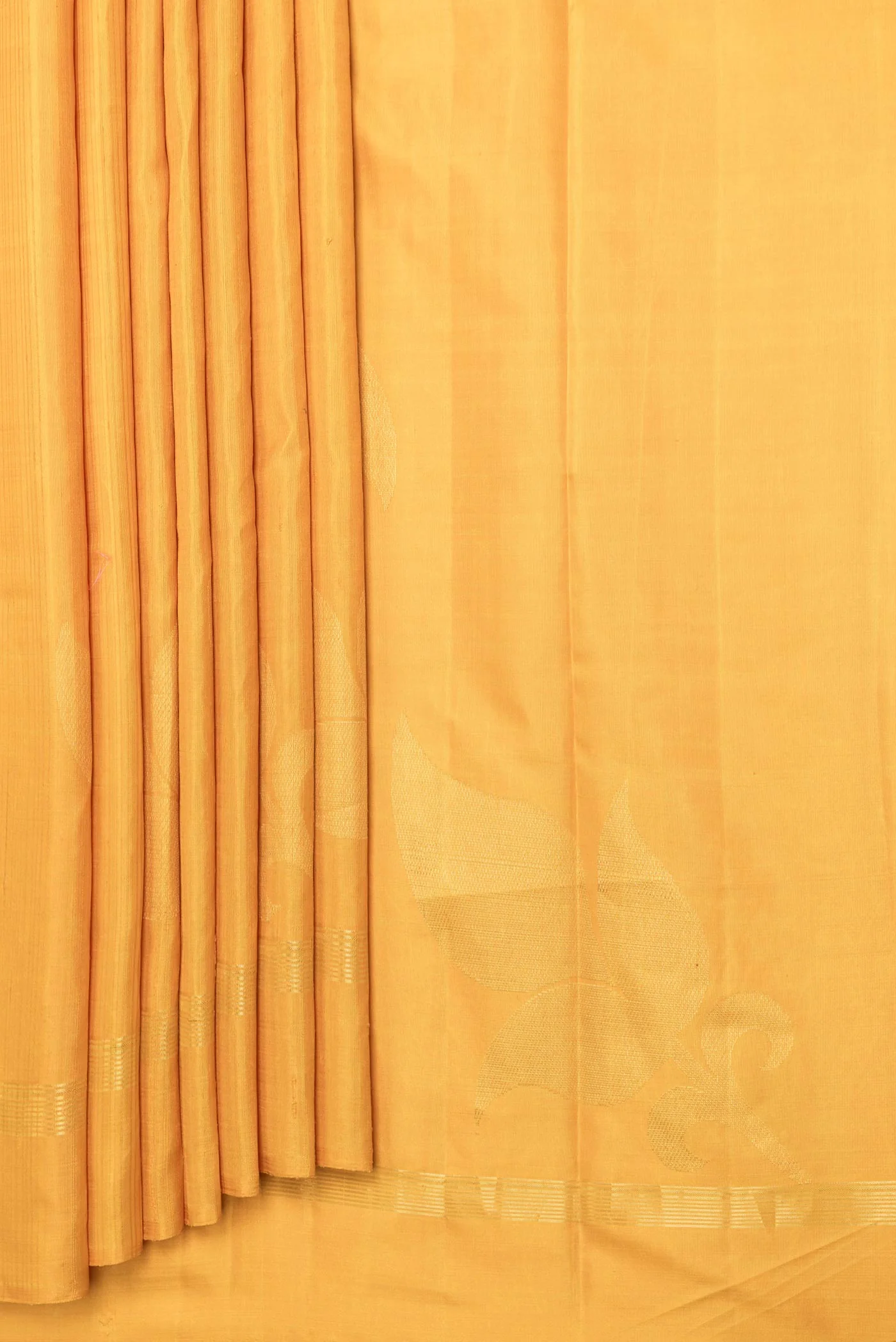 Mustard Dual Tone Kanjivaram Saree - Image 4