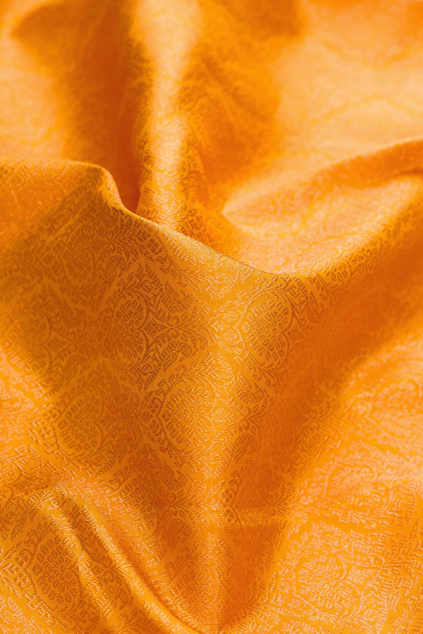 Mustard Dual Tone Kanchipuram Silk Saree - Image 2