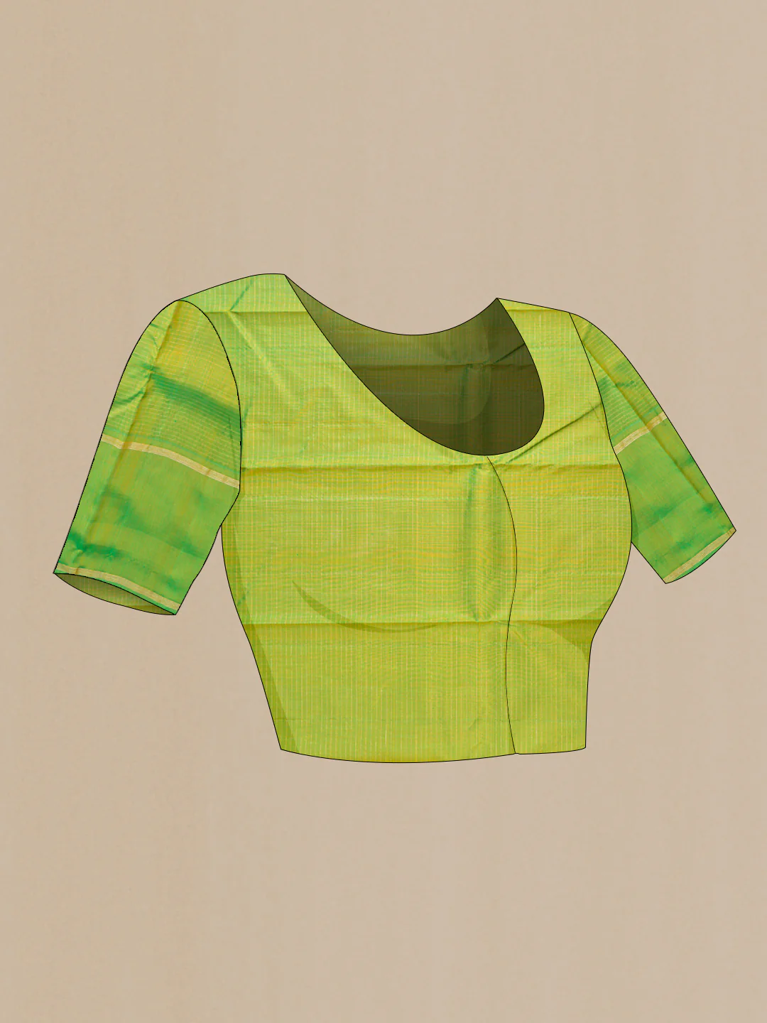 Yellow Kanchipuram Silk Saree - Image 5