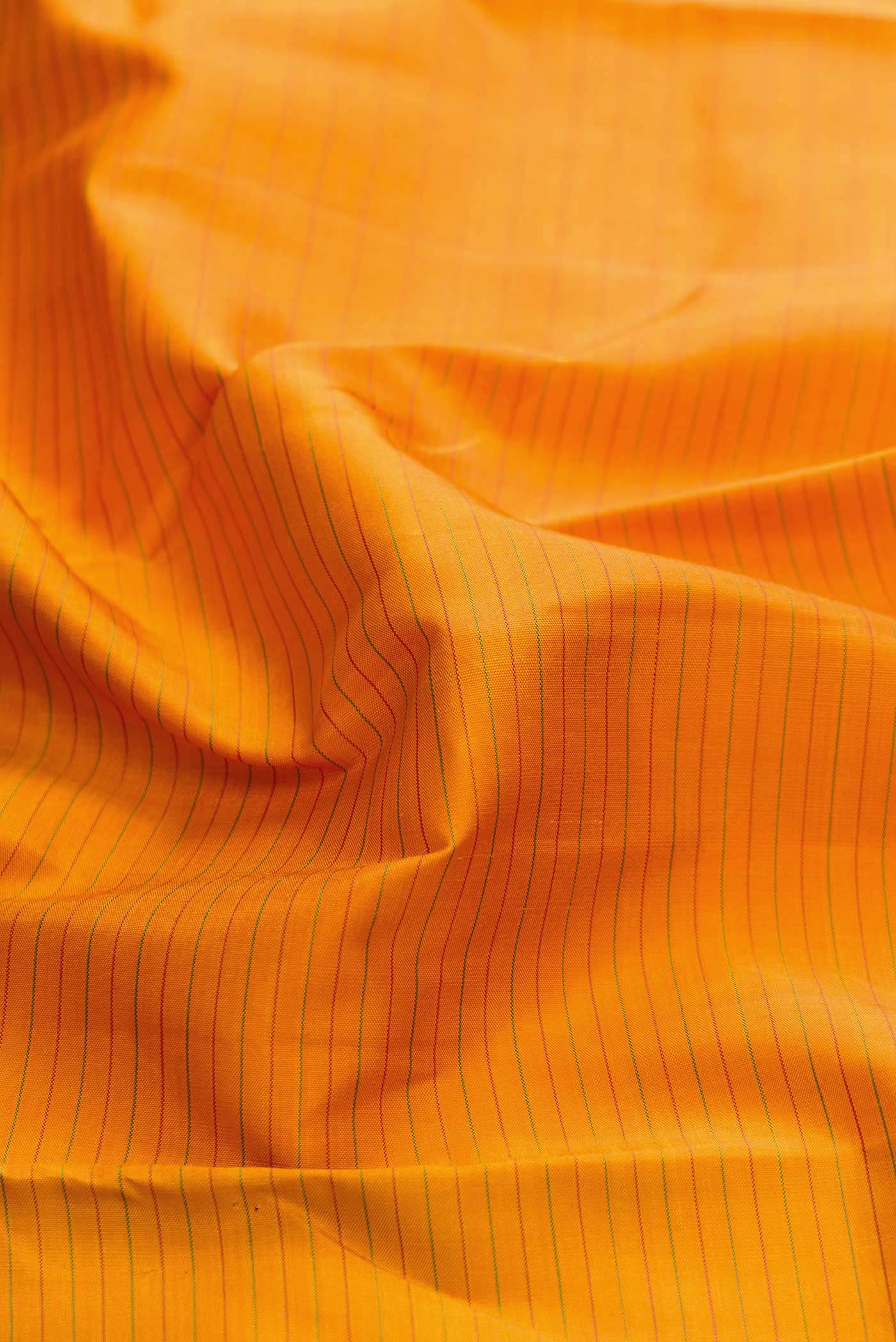 Mustard Dual Tone Kanchipuram Silk Saree - Image 2