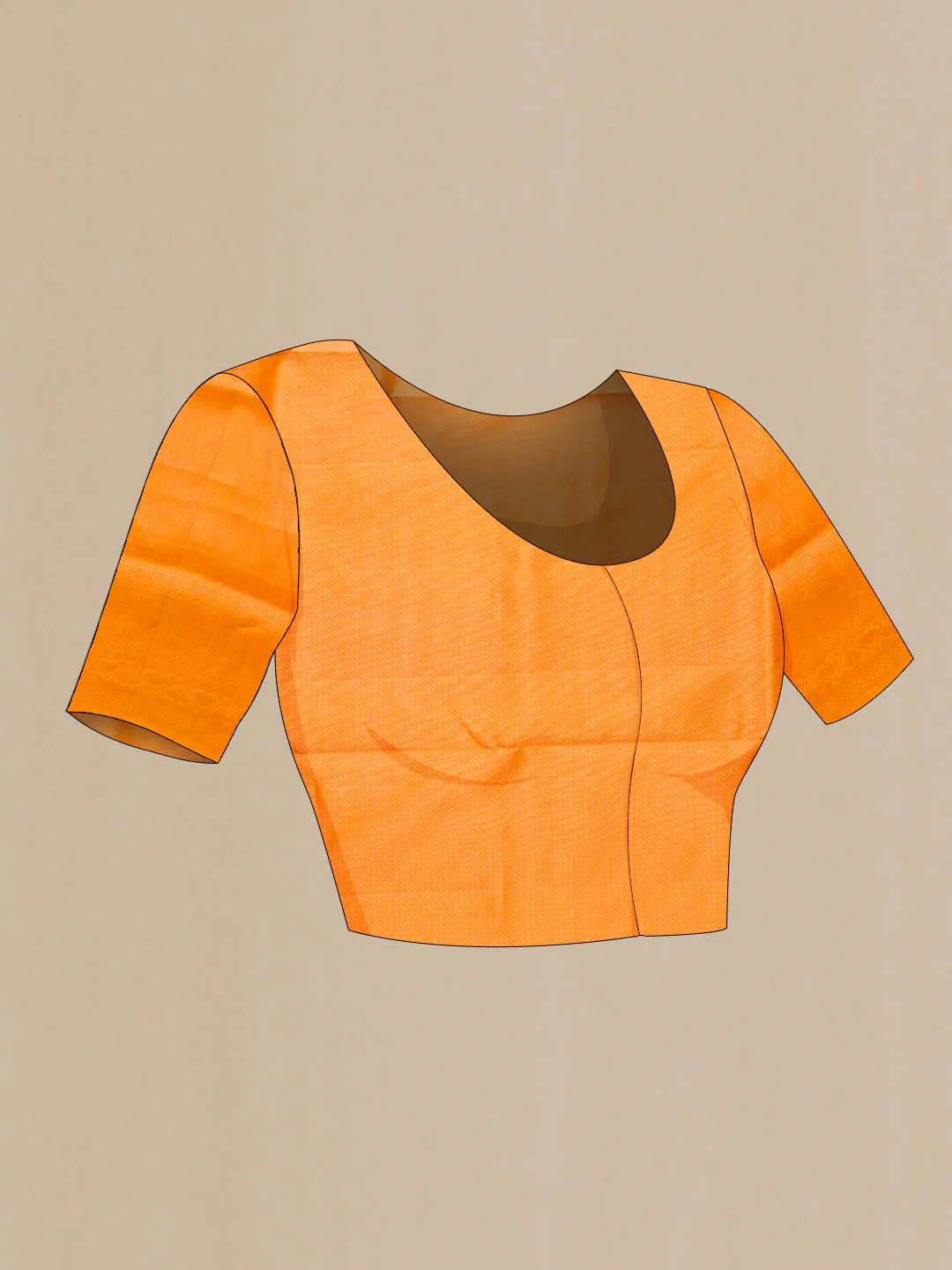 Mustard Soft Silk Saree - Image 5