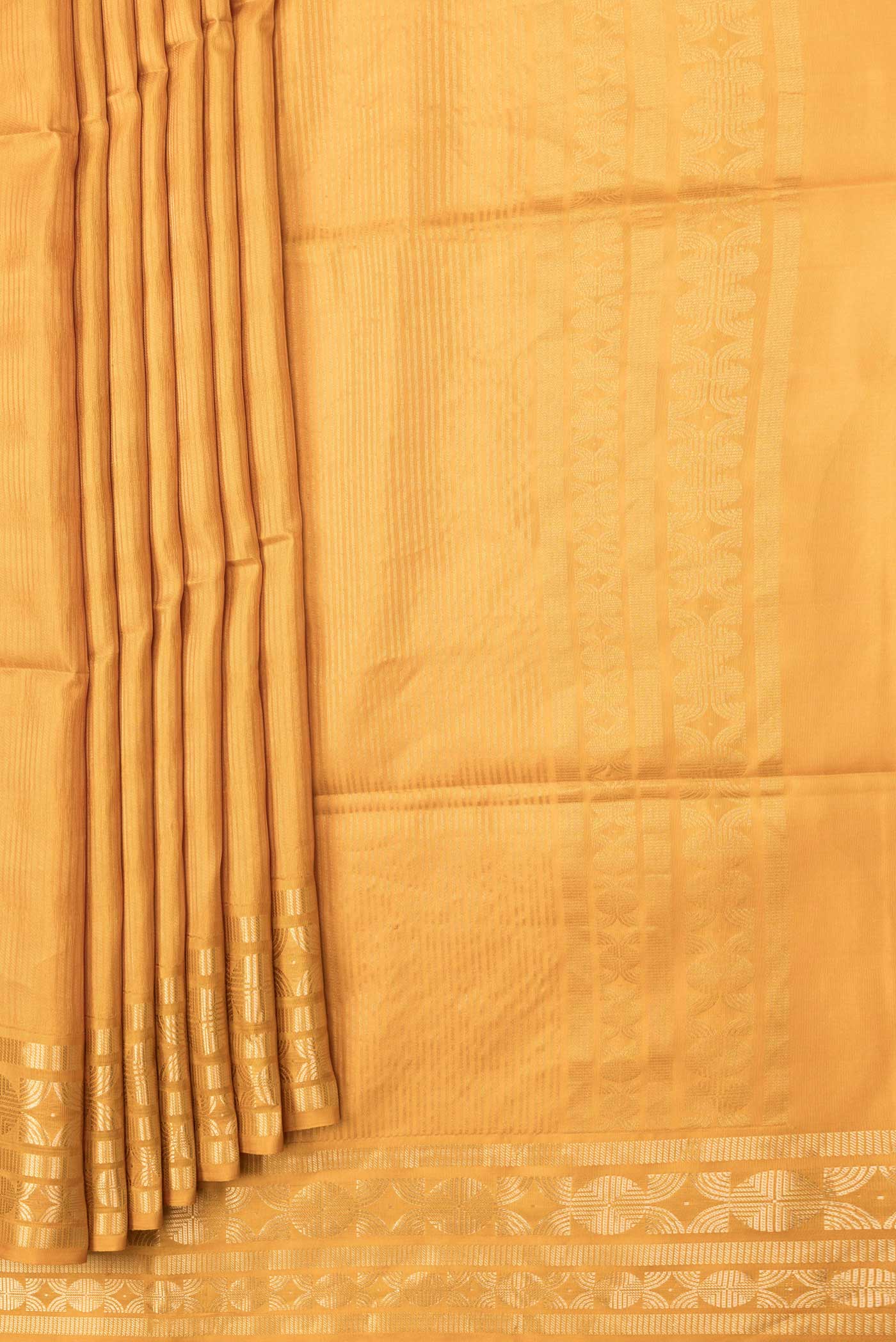 Mustard Soft Silk Saree - Image 4