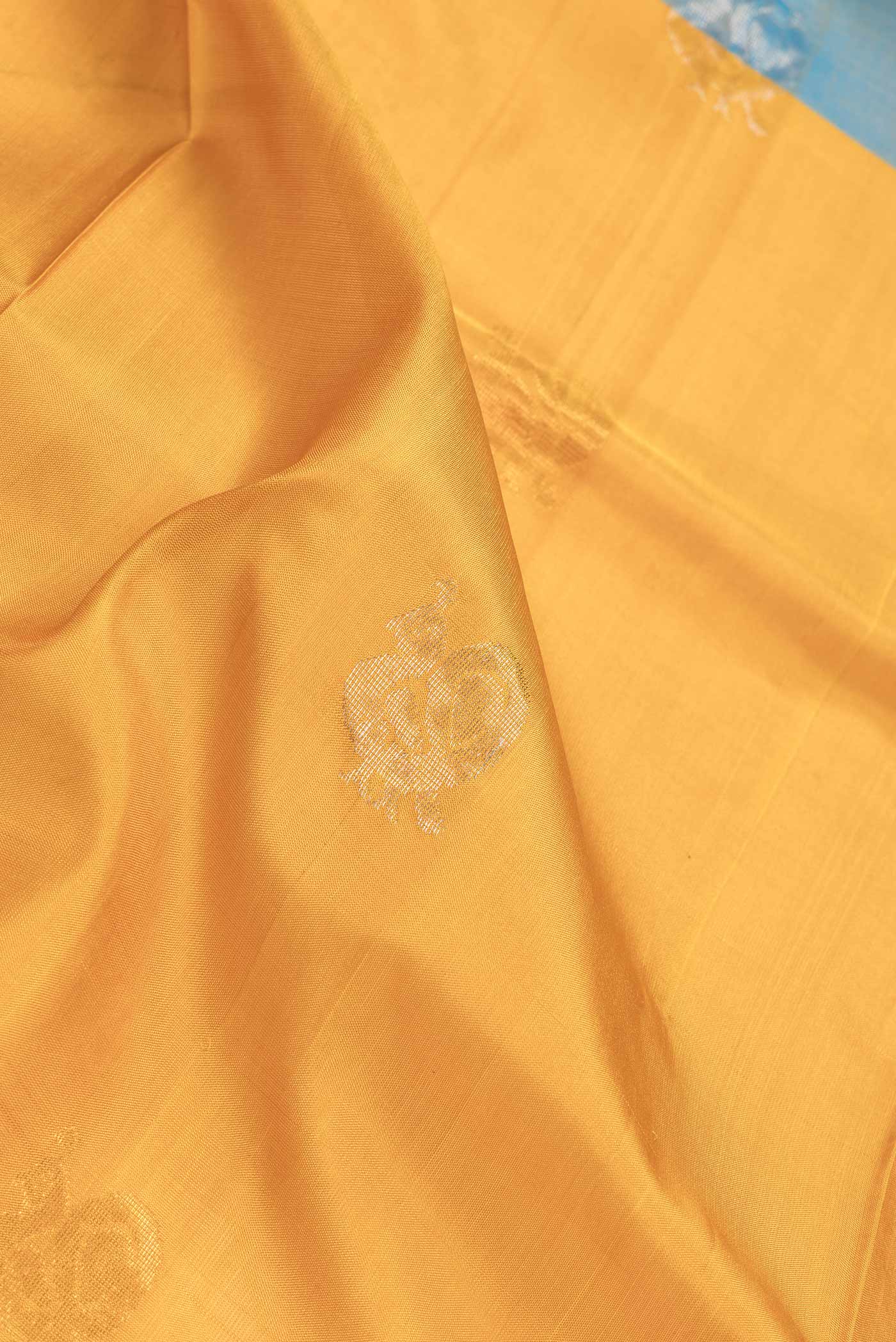 Mustard Uppada Silk Saree - Image 2