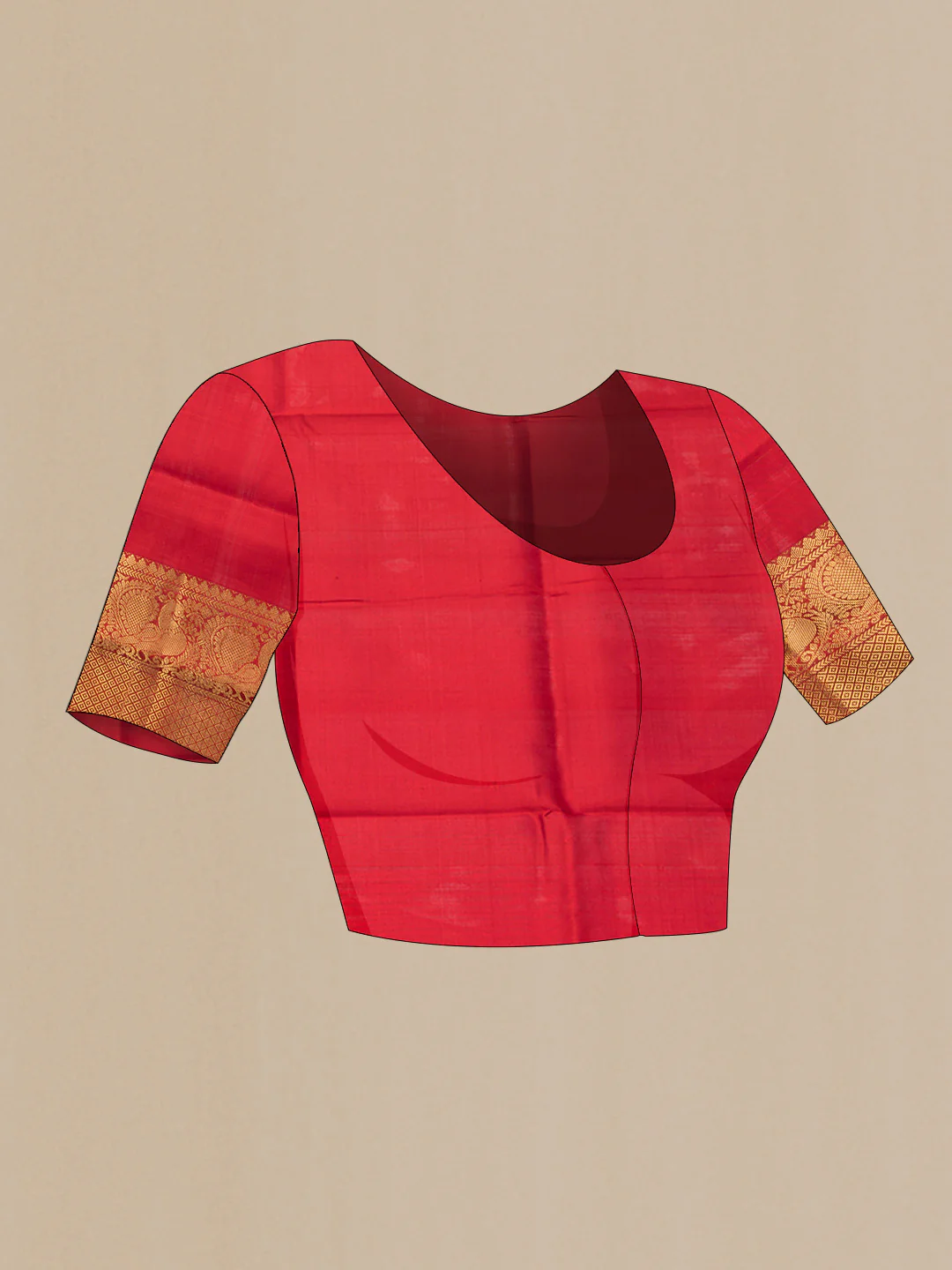 Multi Color Uppada Silk Saree - Image 4