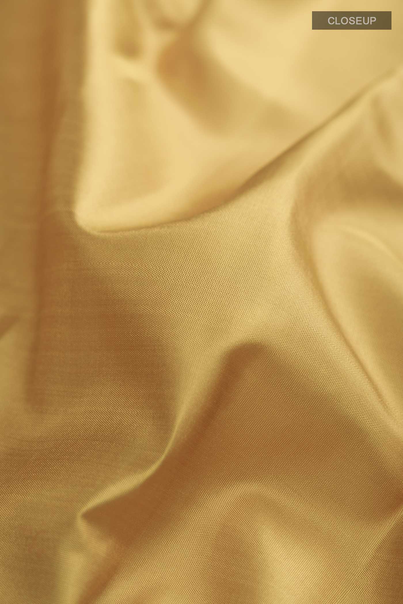 Mustard Kanjivaram Silk Saree - Image 2