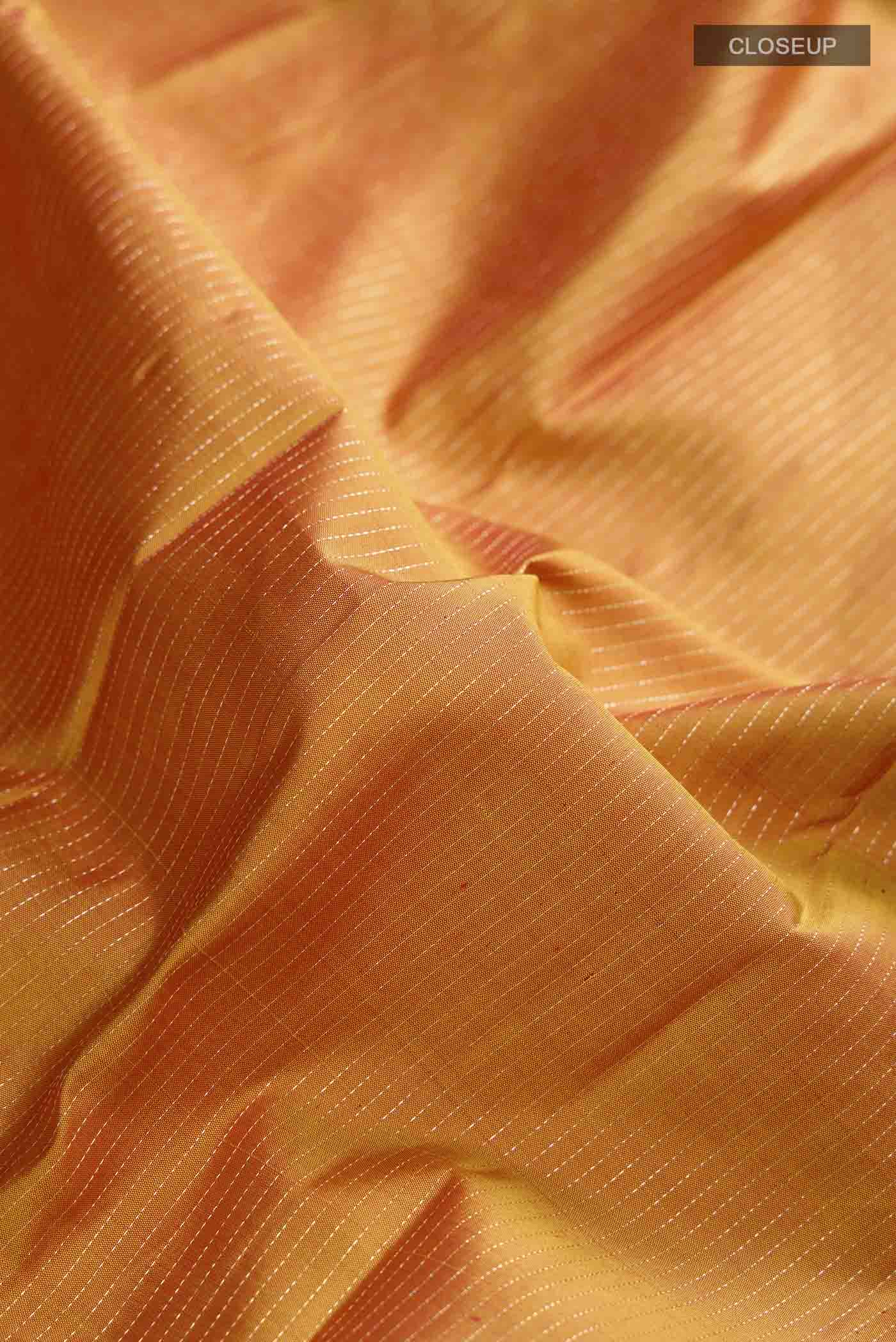 Mustard Kanjivaram Silk Saree - Image 2