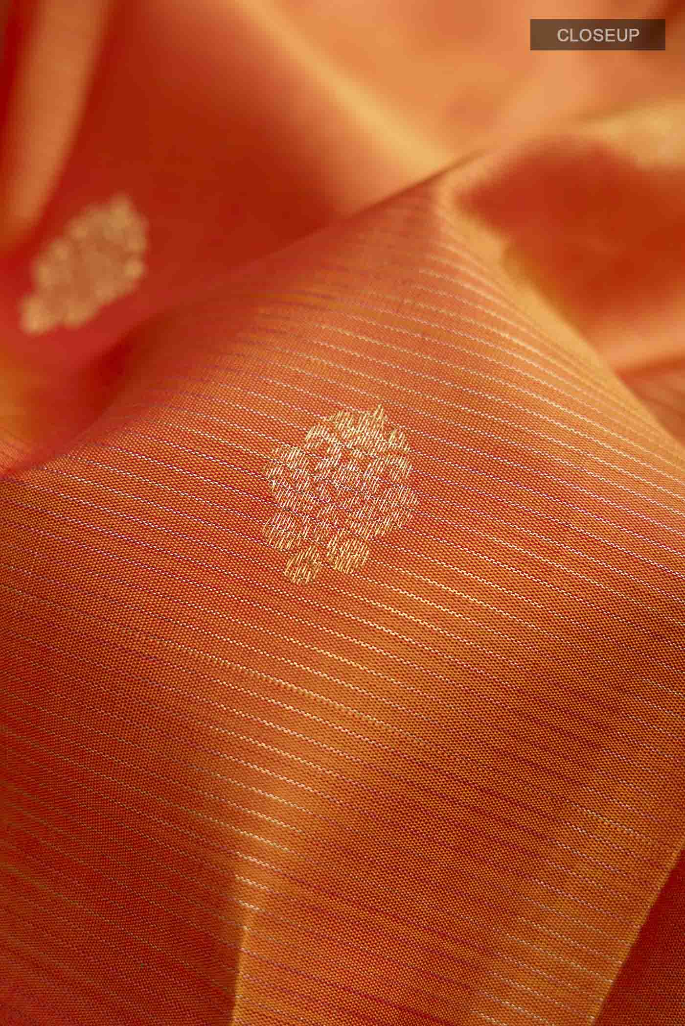 Mustard Kanchipuram Silk Saree - Image 2