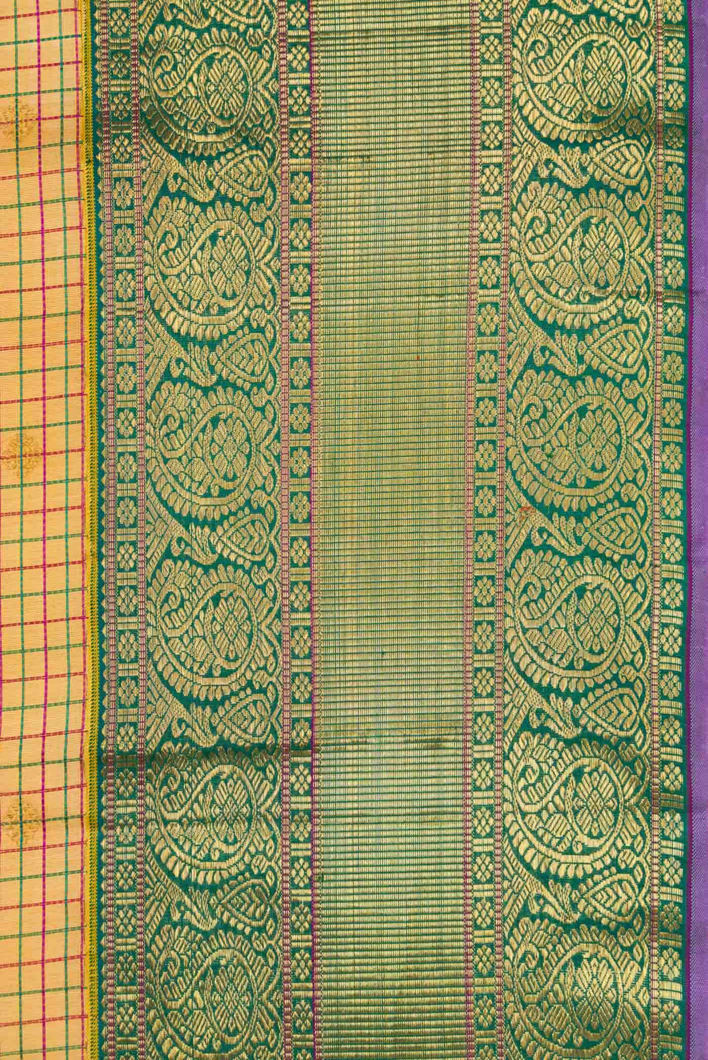 Mustard Linen Saree - Image 6