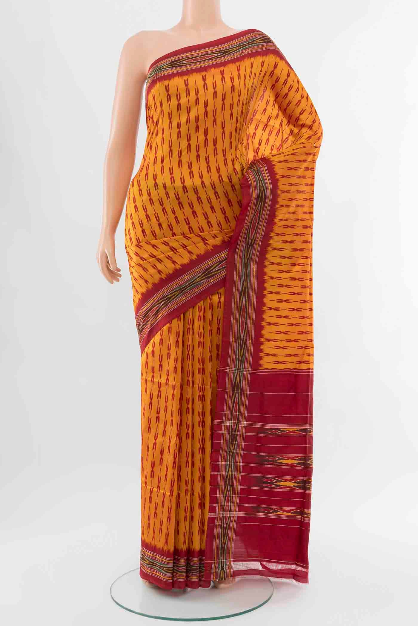 Mustard Pochampally Saree