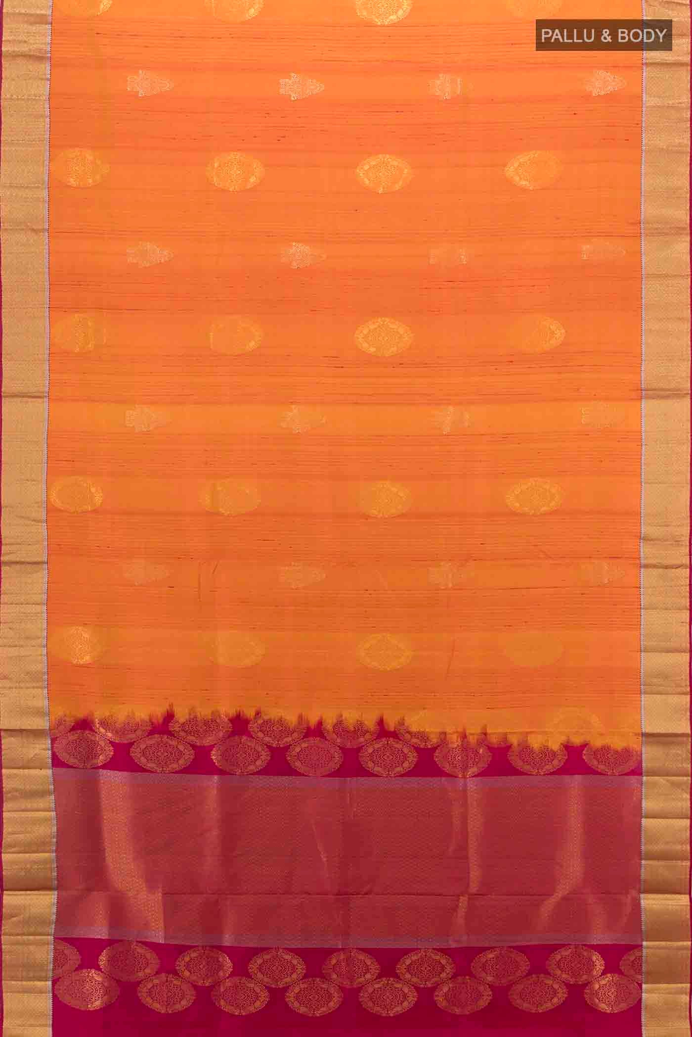 Mustard Soft Silk Saree - Image 5