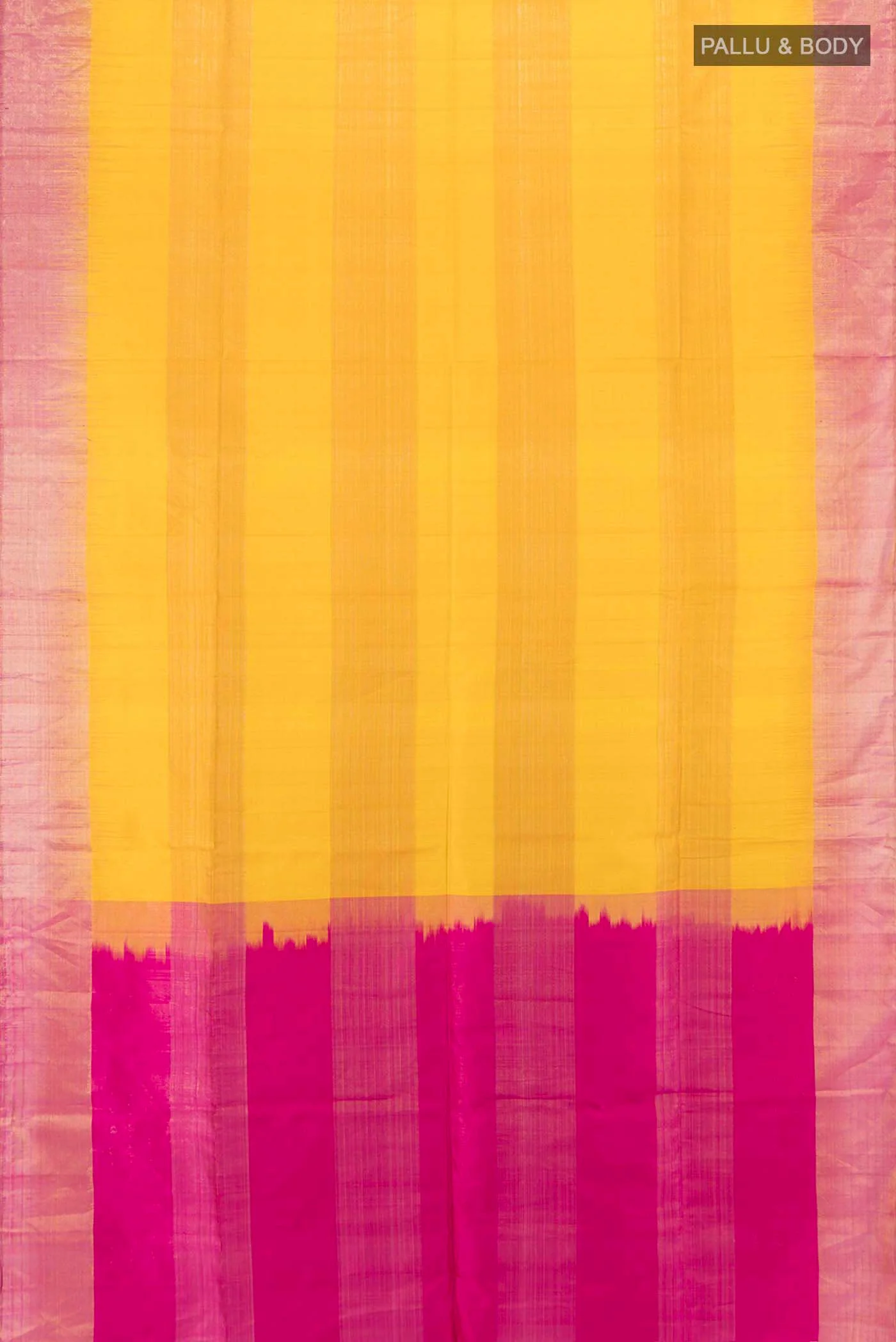 Mustard Soft Silk Saree - Image 5