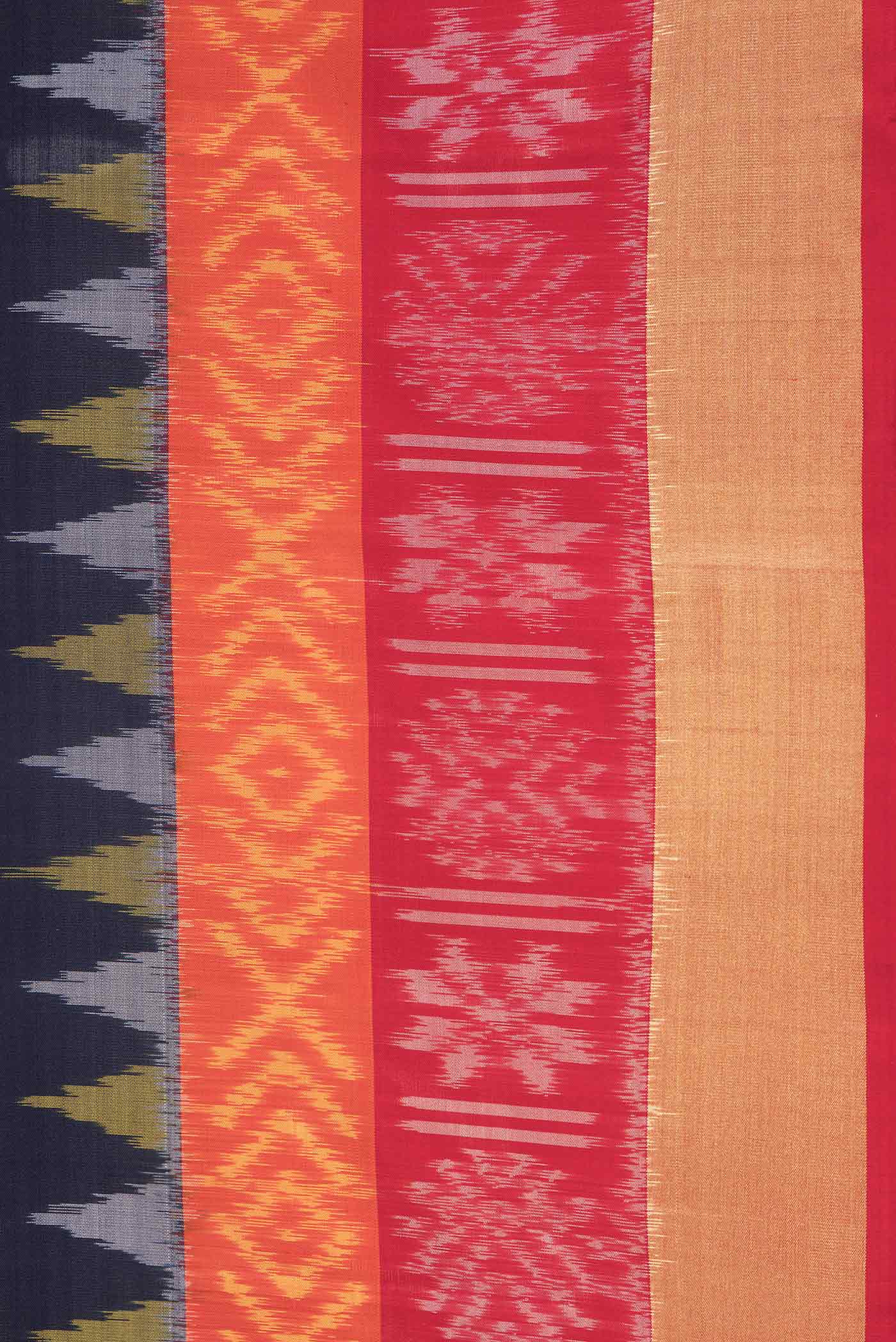 Navy Blue Soft Silk Saree - Image 3