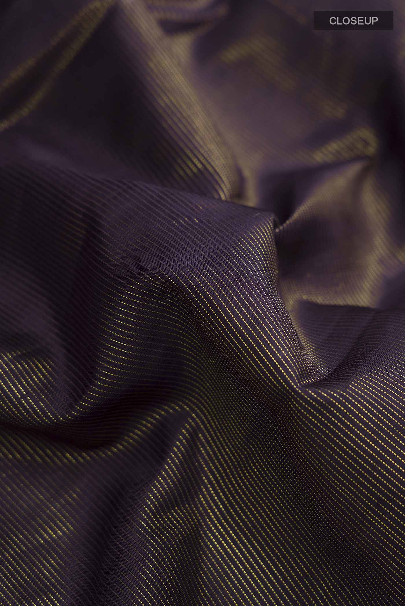 Navy Blue Kanchipuram Silk Saree - Image 2